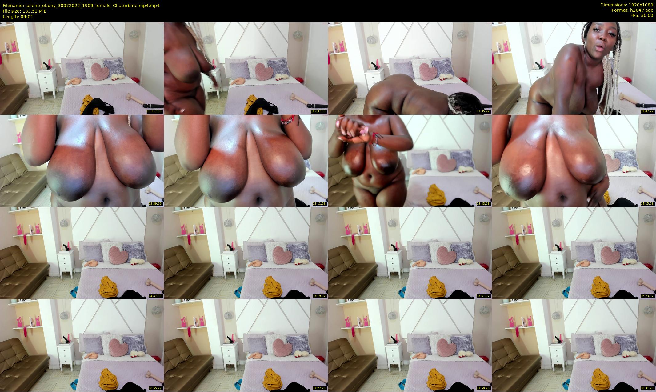 selene_ebony — 10 minute Chaturbate female cam show recording, 1080p, Jul 30, 2022
