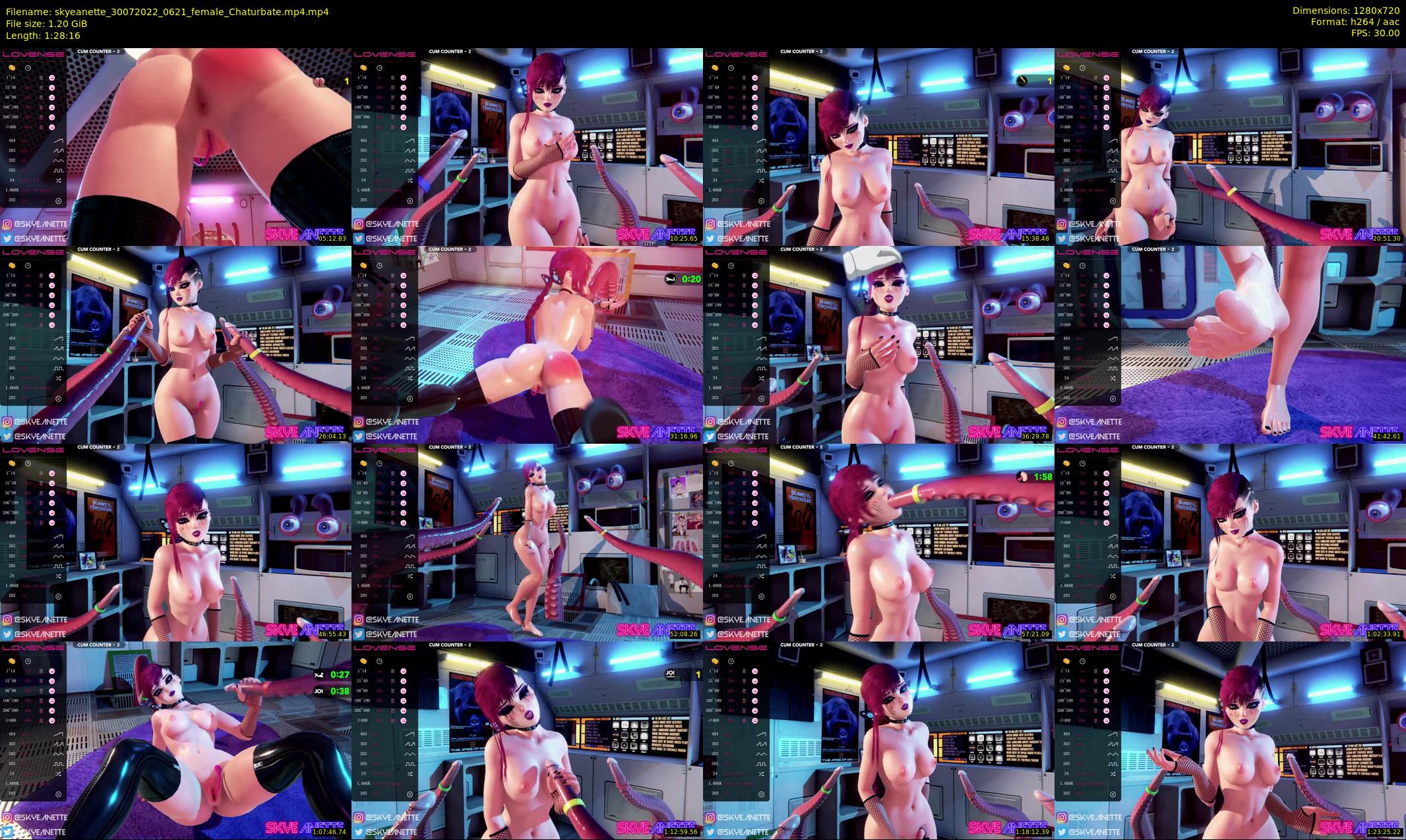 skyeanette — 89 minute Chaturbate female cam show recording, 720p, Jul 30, 2022