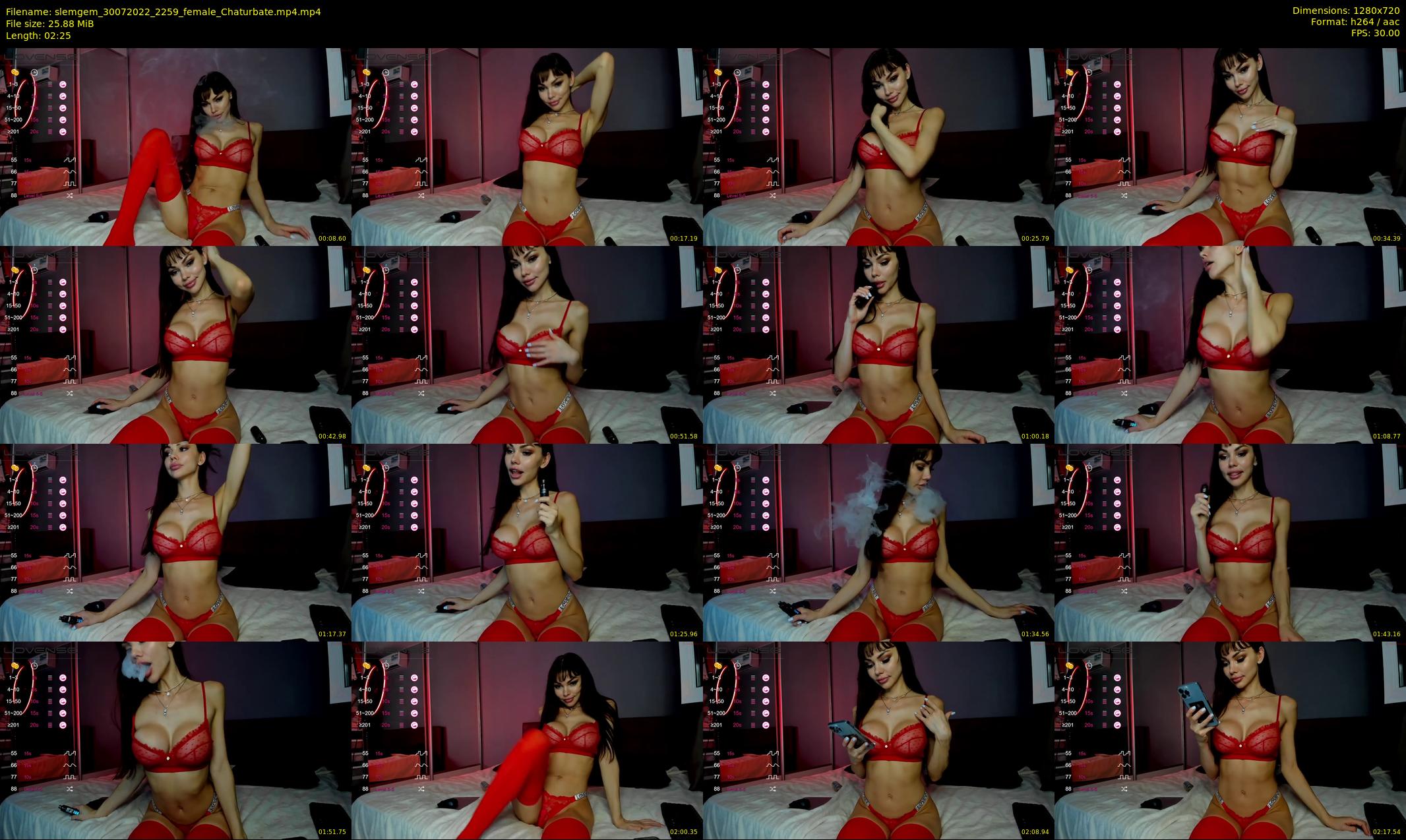 slemgem — 3 minute Chaturbate couple cam show recording, 720p, Jul 30, 2022