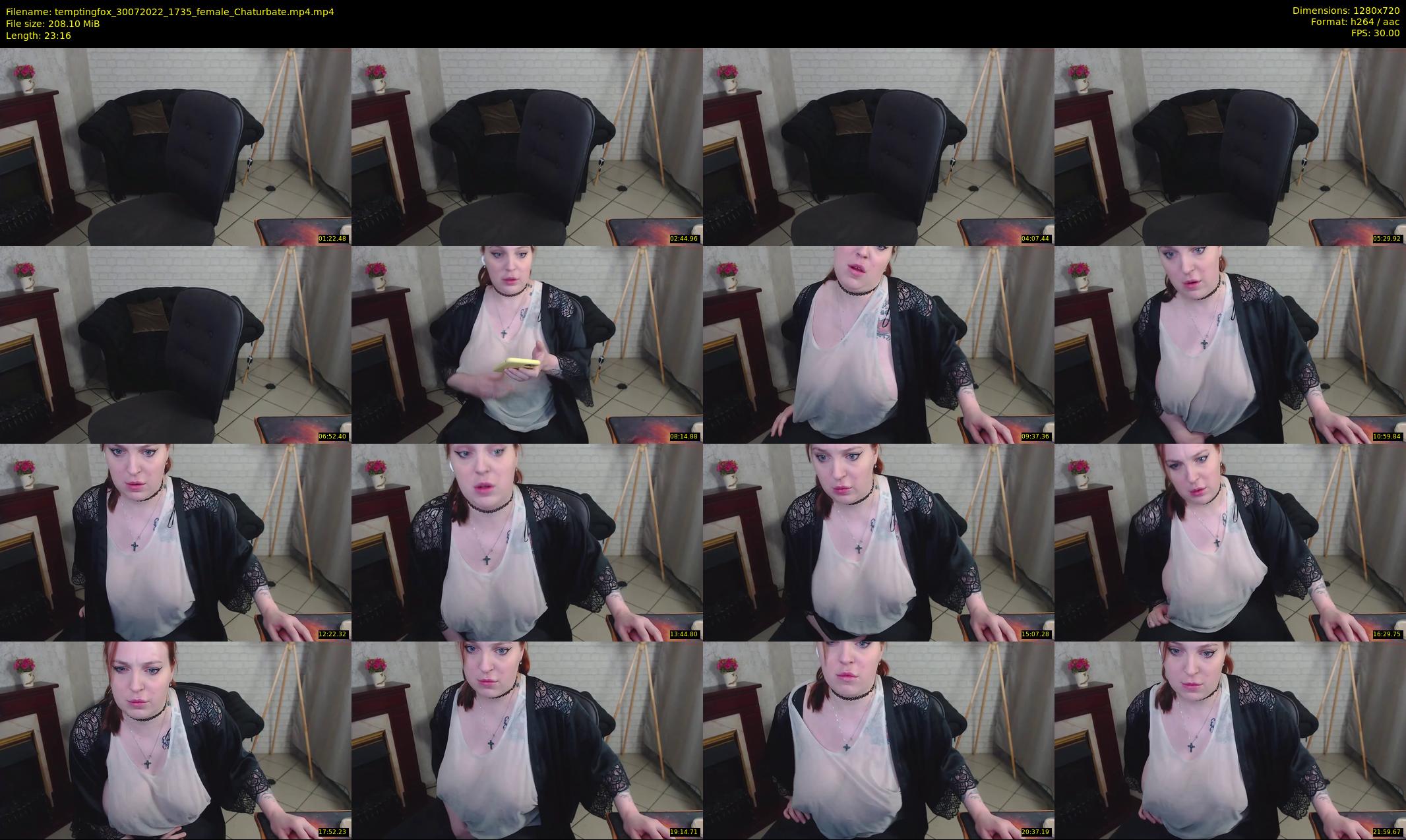 temptingfox — 24 minute Chaturbate female cam show recording, 720p, Jul 30, 2022