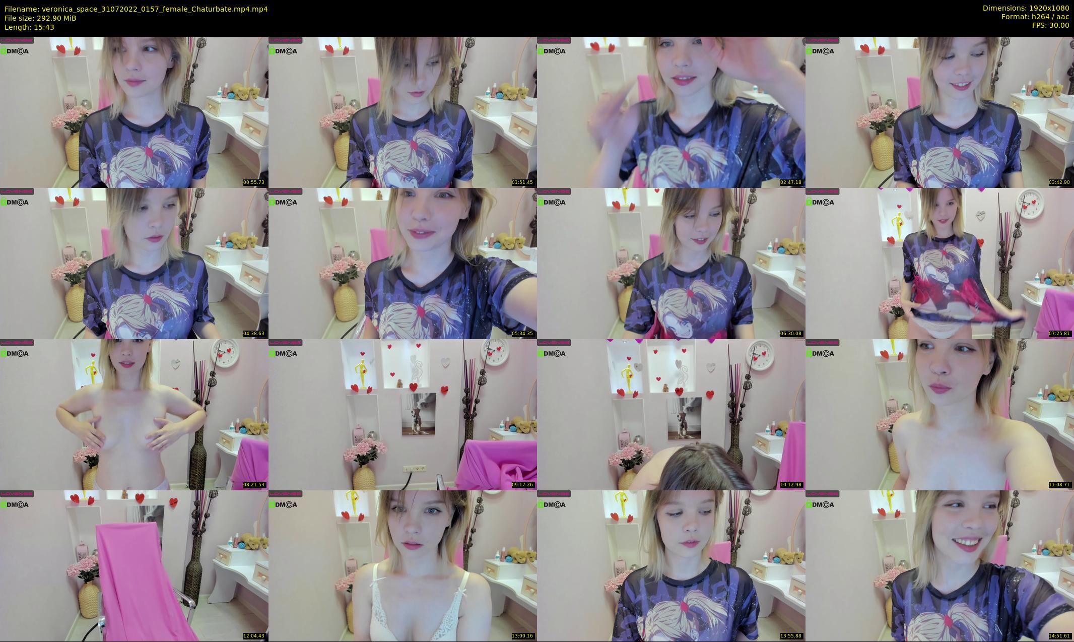 veronica_space — 16 minute Chaturbate female cam show recording, 1080p, Jul 31, 2022