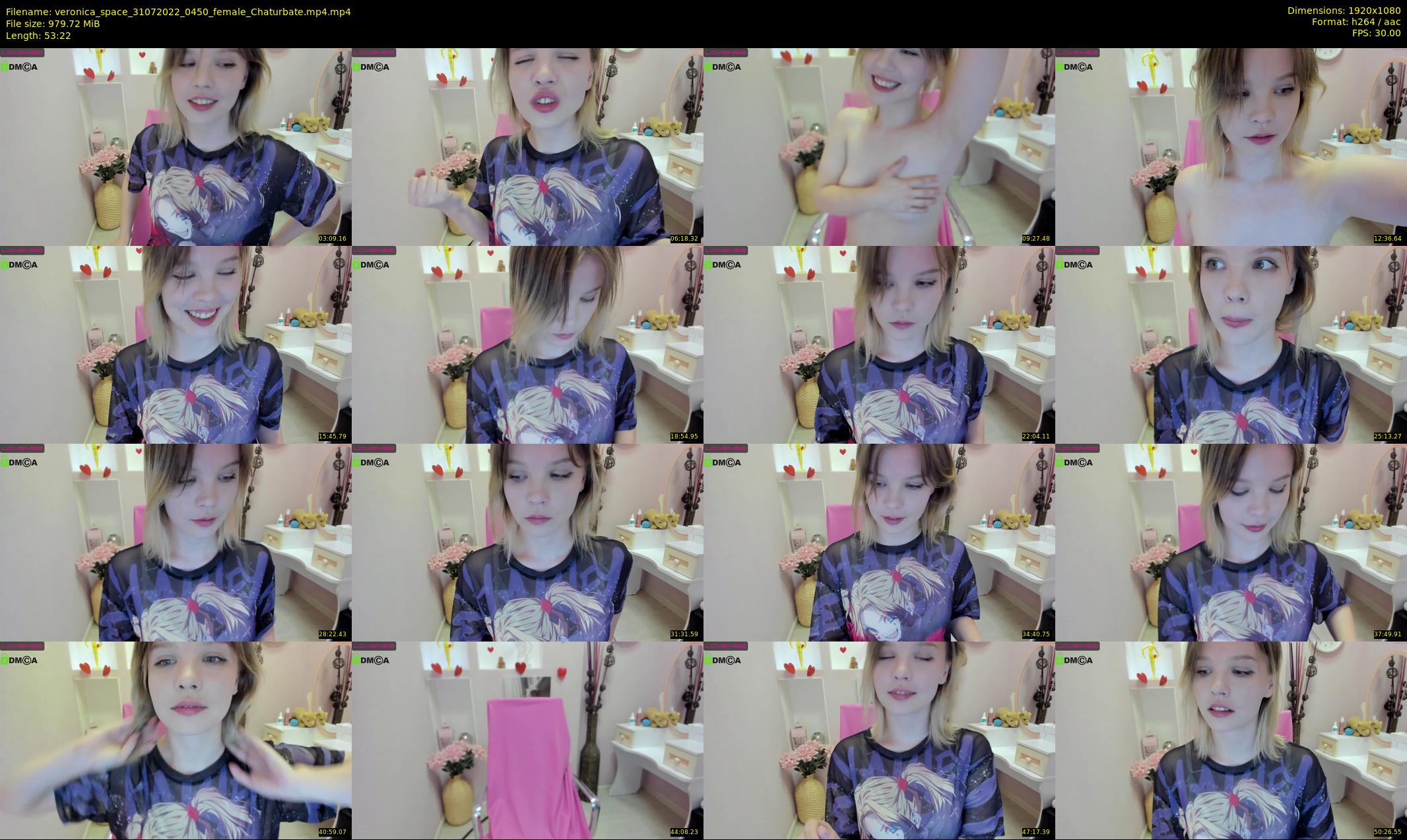veronica_space — 54 minute Chaturbate female cam show recording, 1080p, Jul 31, 2022