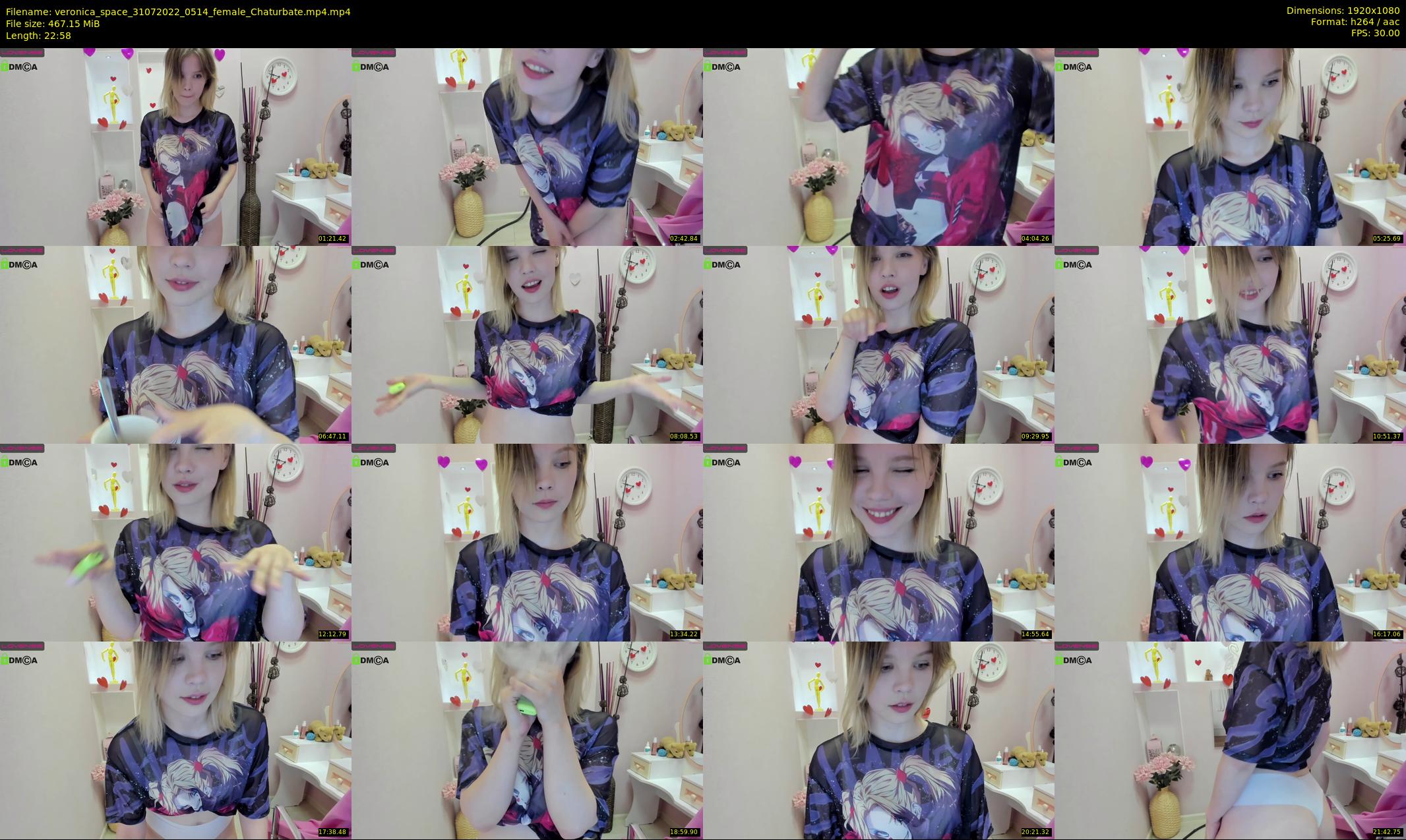 veronica_space — 23 minute Chaturbate female cam show recording, 1080p, Jul 31, 2022