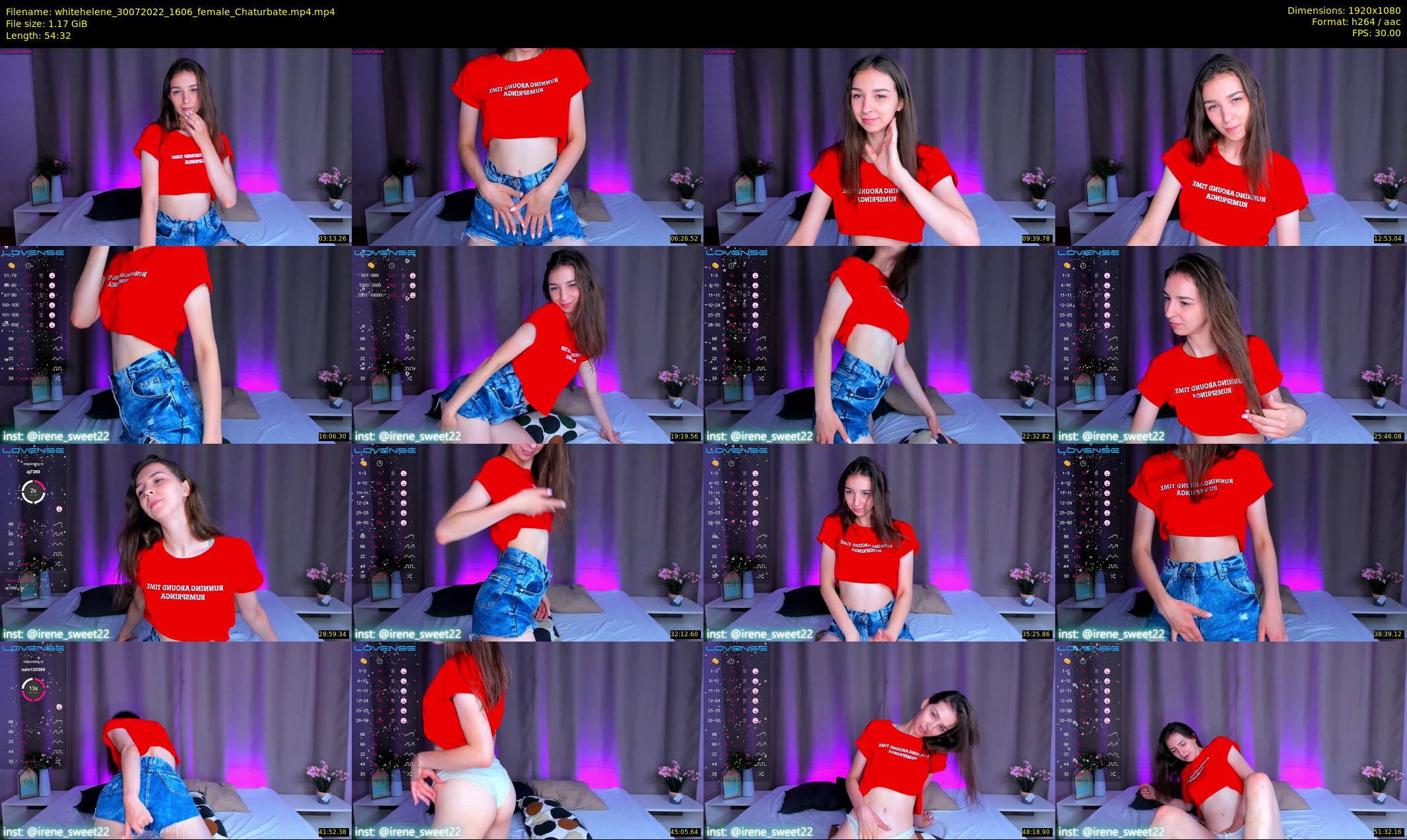 whitehelene — 55 minute Chaturbate female cam show recording, 1080p, Jul 30, 2022