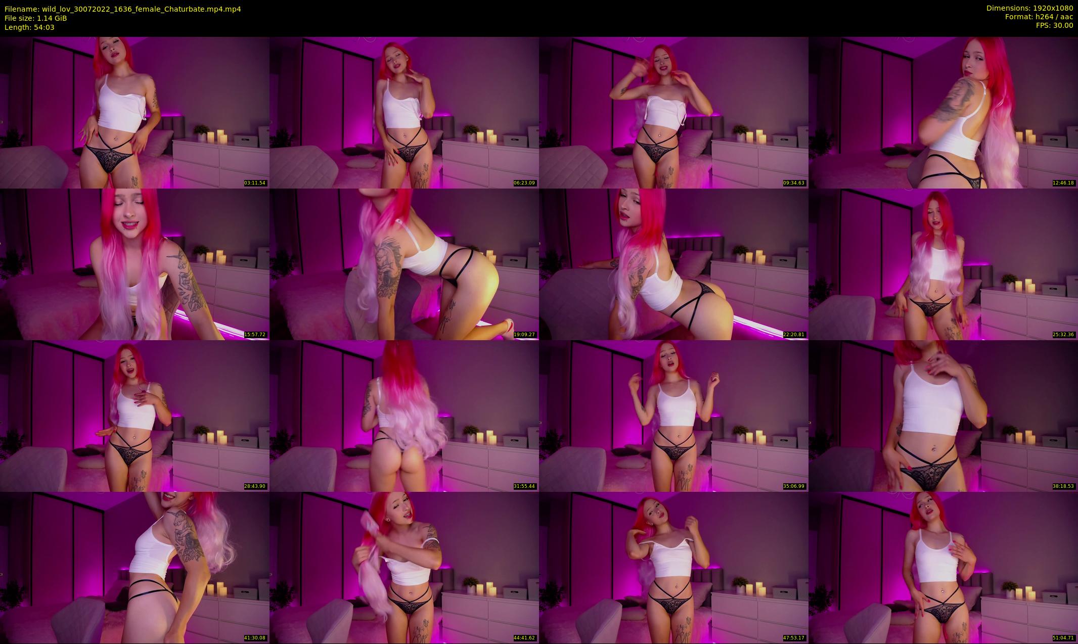 wild_lov — 55 minute Chaturbate female cam show recording, 1080p, Jul 30, 2022