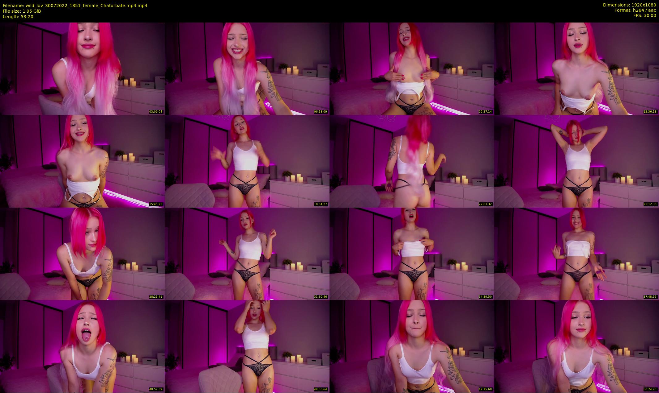 wild_lov — 54 minute Chaturbate female cam show recording, 1080p, Jul 30, 2022