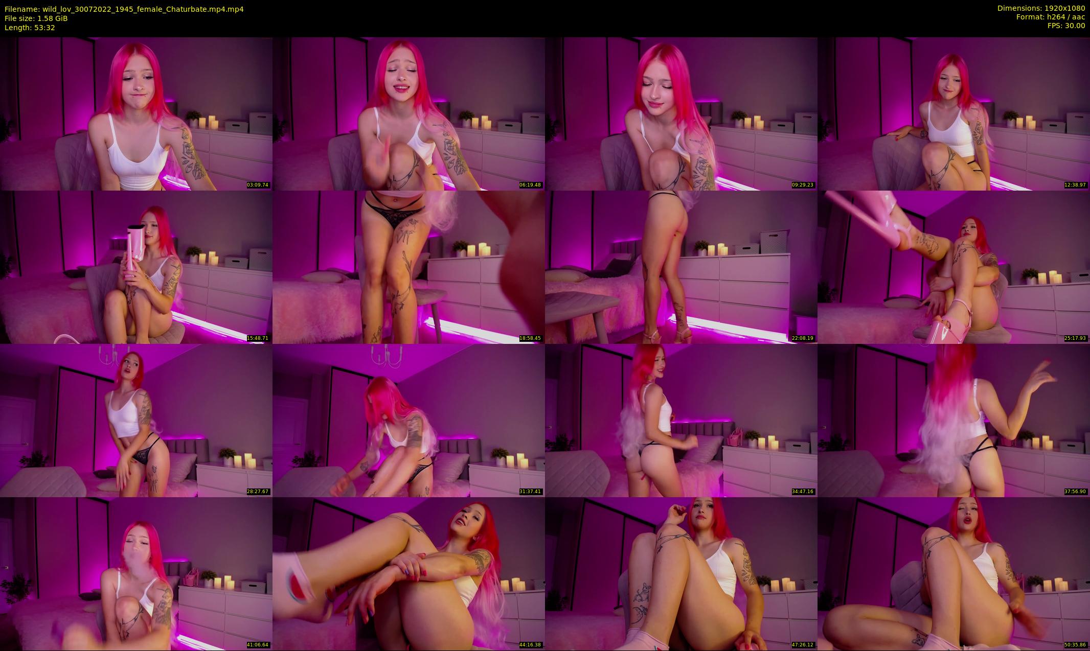 wild_lov — 54 minute Chaturbate female cam show recording, 1080p, Jul 30, 2022