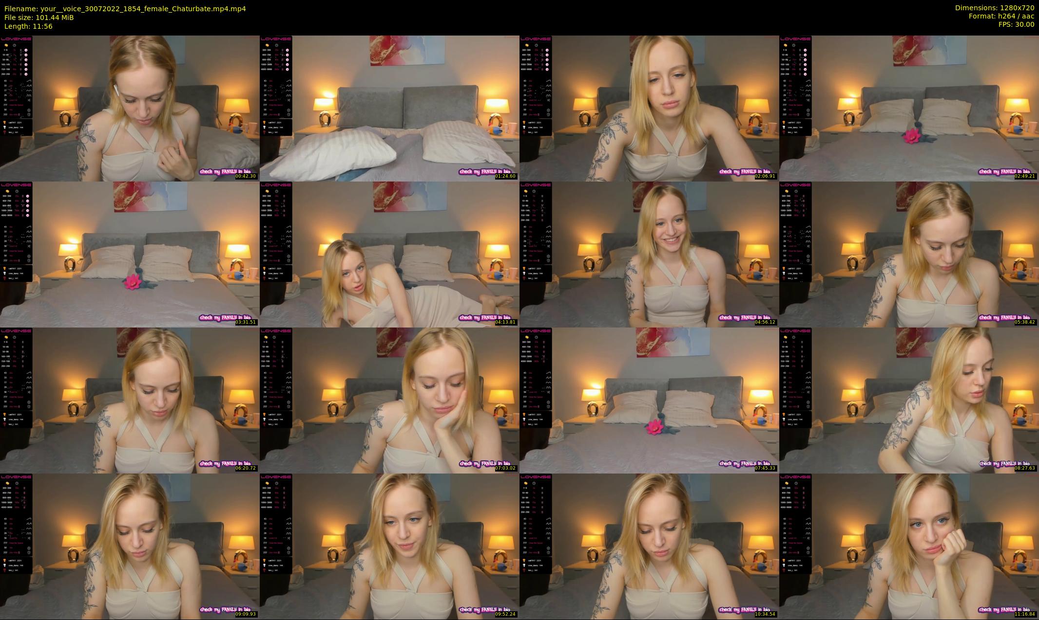 your__voice — 12 minute Chaturbate female cam show recording, 720p, Jul 30, 2022