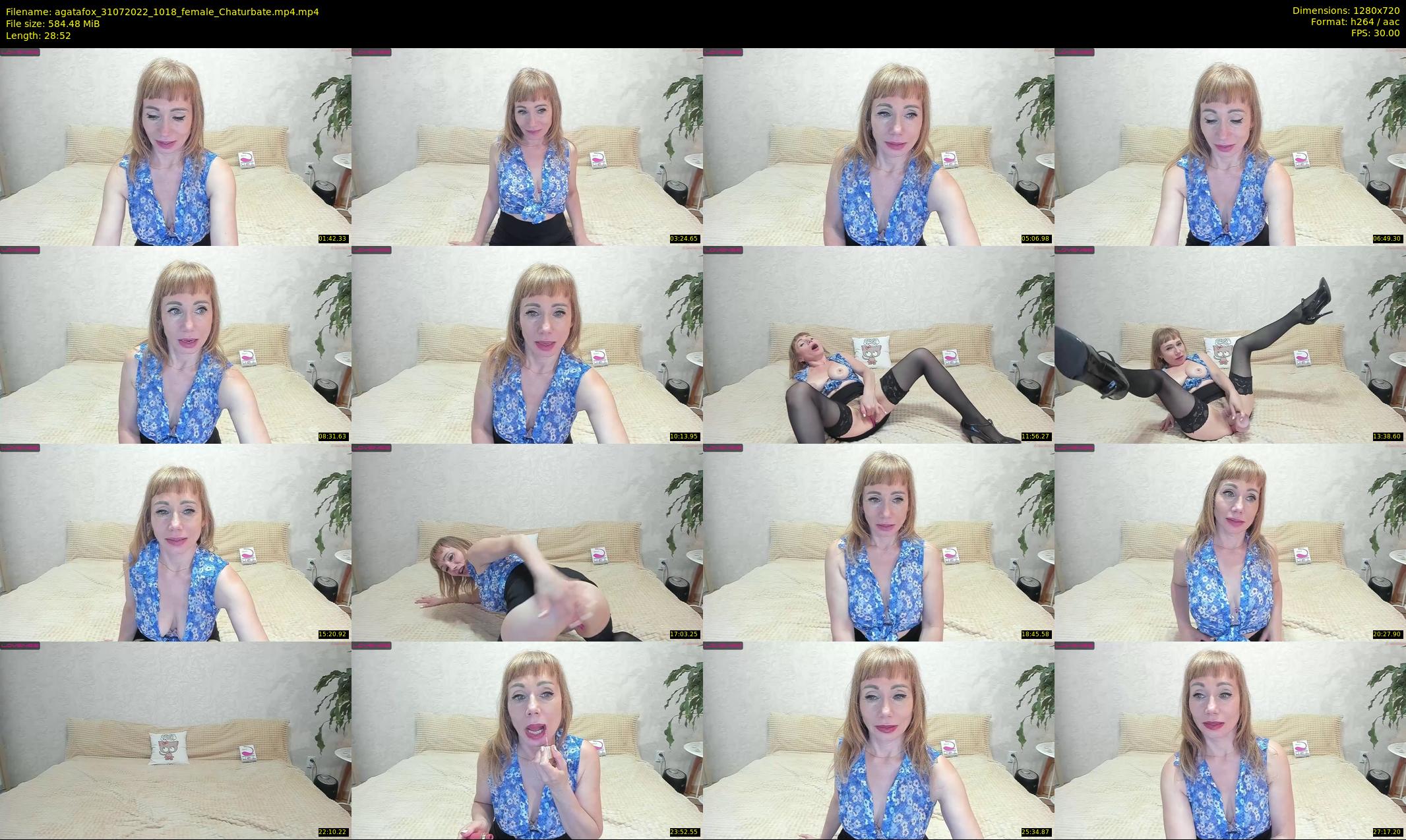 agatafox — 29 minute Chaturbate female cam show recording, 720p, Jul 31, 2022
