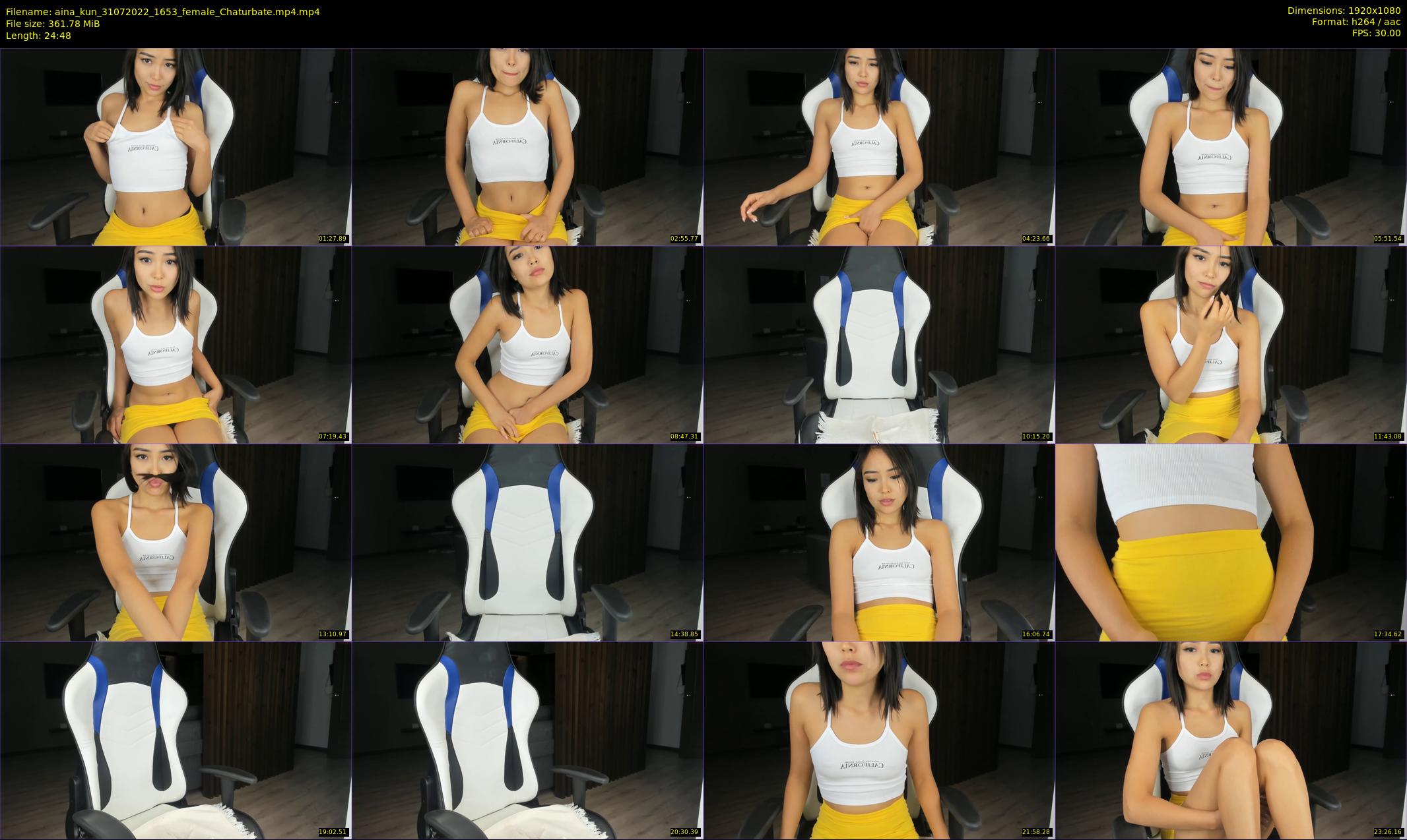 aina_kun — 25 minute Chaturbate female cam show recording, 1080p, Jul 31, 2022
