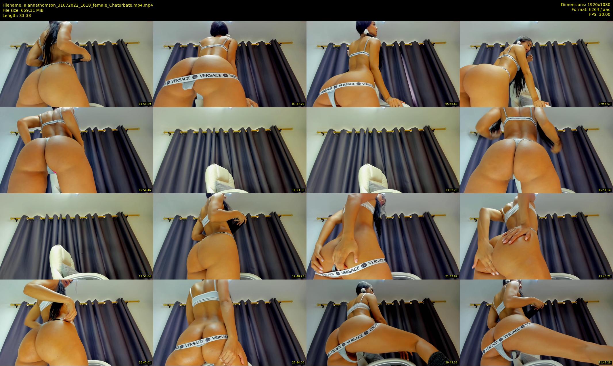 alannathomson — 34 minute Chaturbate female cam show recording, 1080p, Jul 31, 2022