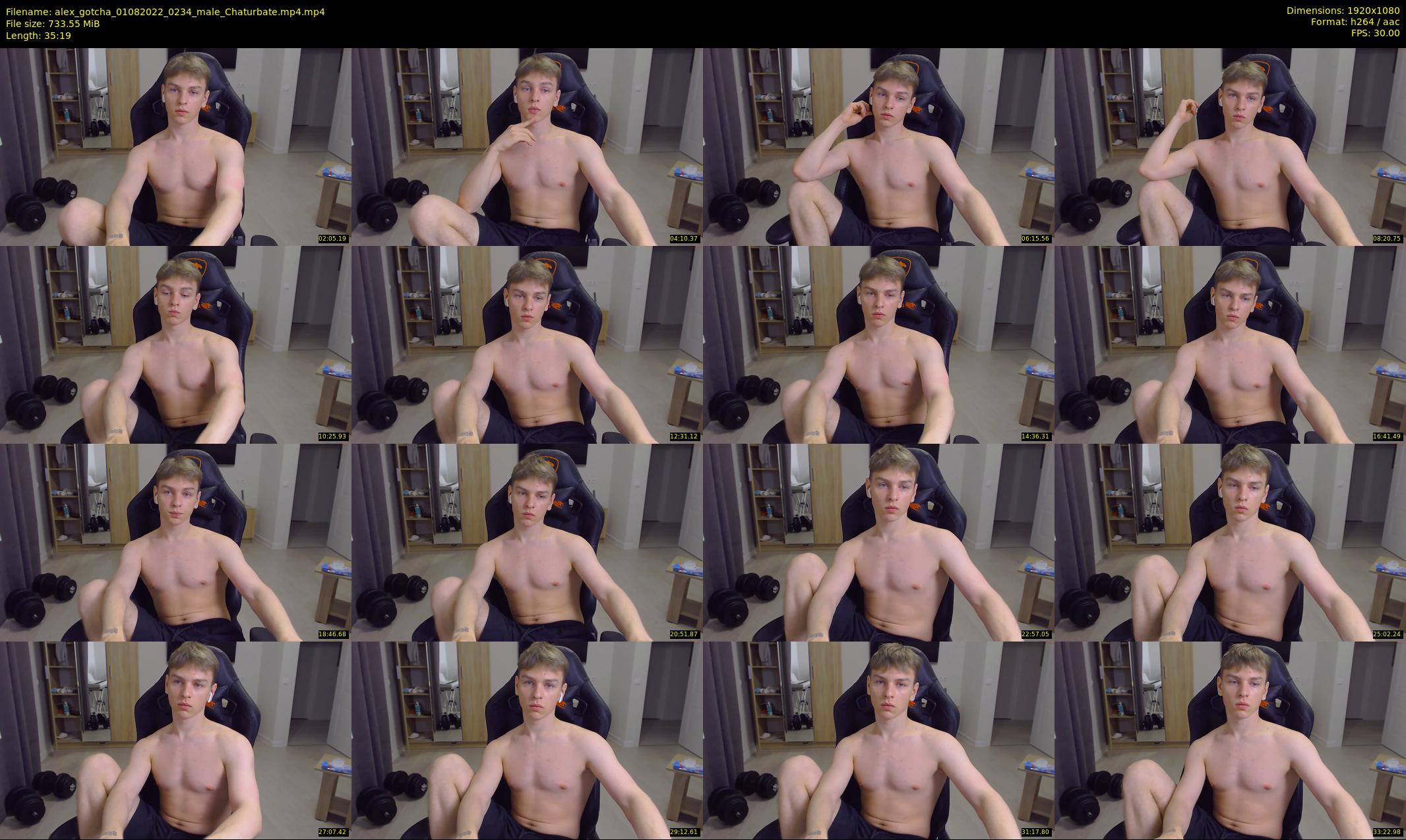 alex_gotcha — 36 minute Chaturbate male cam show recording, 1080p, Aug 1, 2022