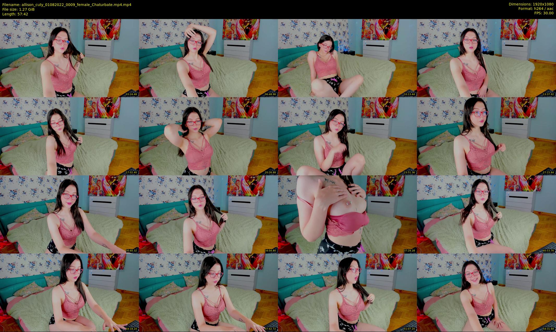 allison_cuty — 58 minute Chaturbate female cam show recording, 1080p, Aug 1, 2022