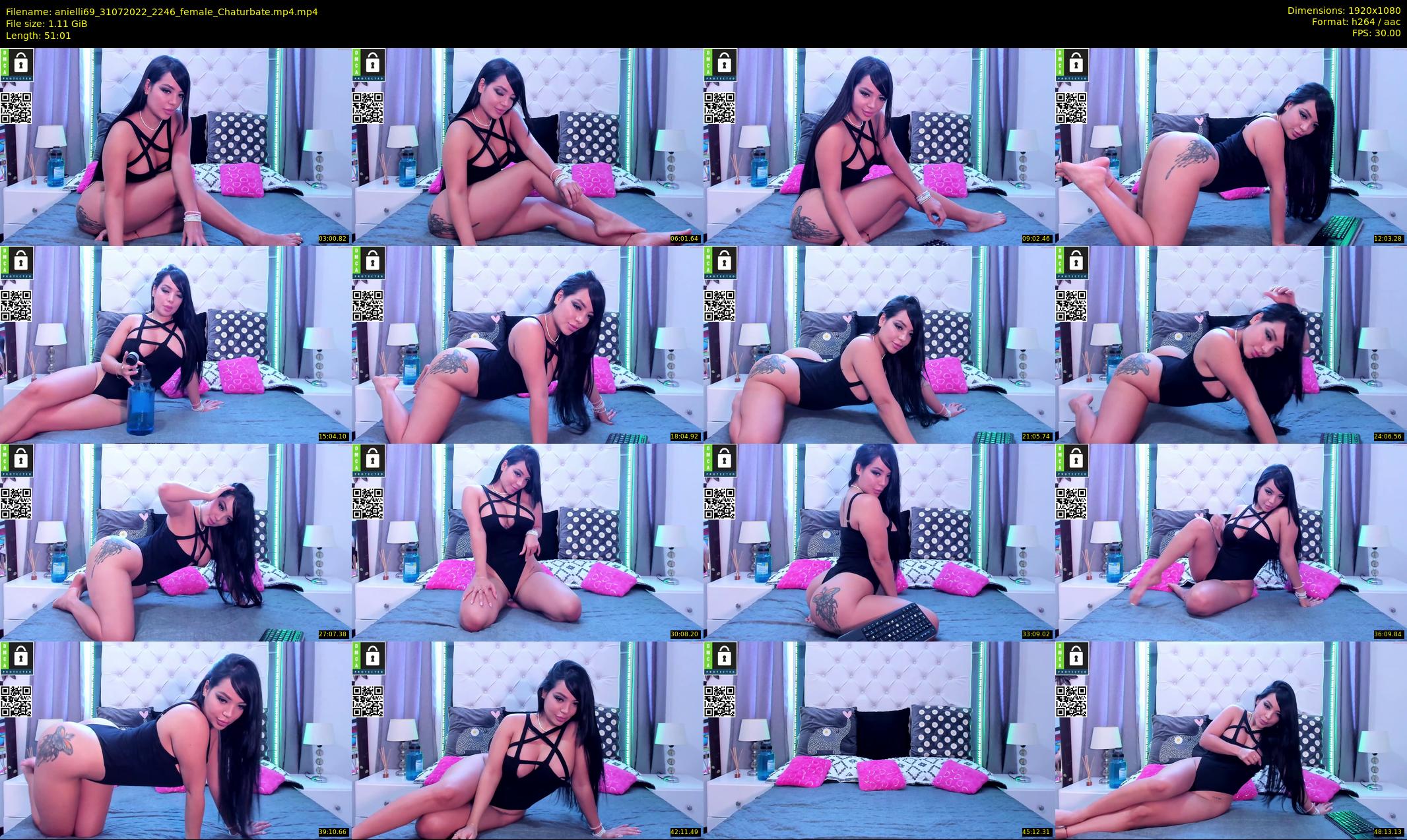 anielli69 — 52 minute Chaturbate female cam show recording, 1080p, Jul 31, 2022