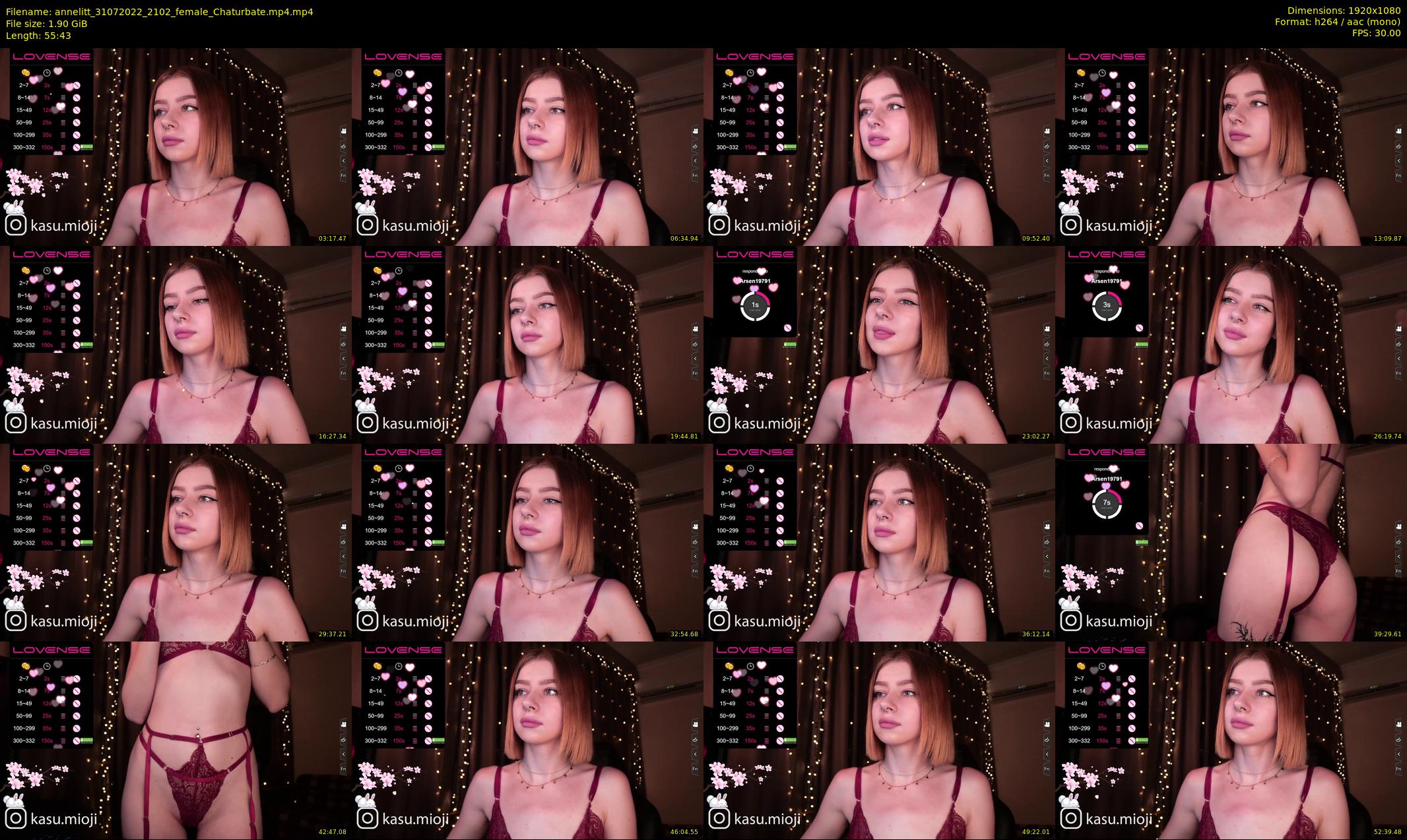 annelitt — 56 minute Chaturbate female cam show recording, 1080p, Jul 31, 2022