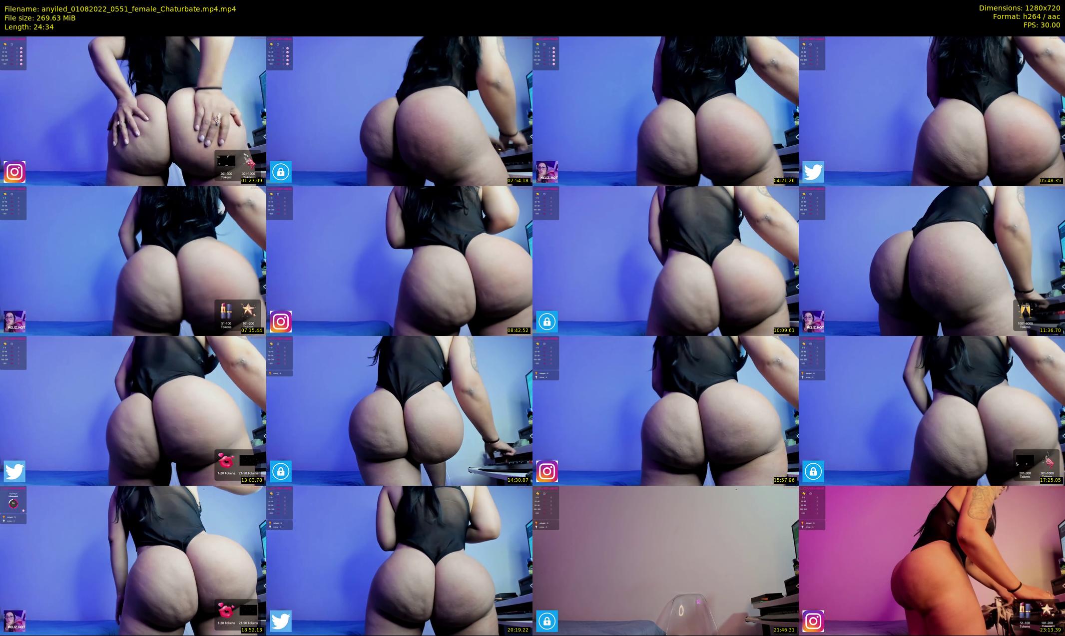 anyiled — 25 minute Chaturbate female cam show recording, 720p, Aug 1, 2022