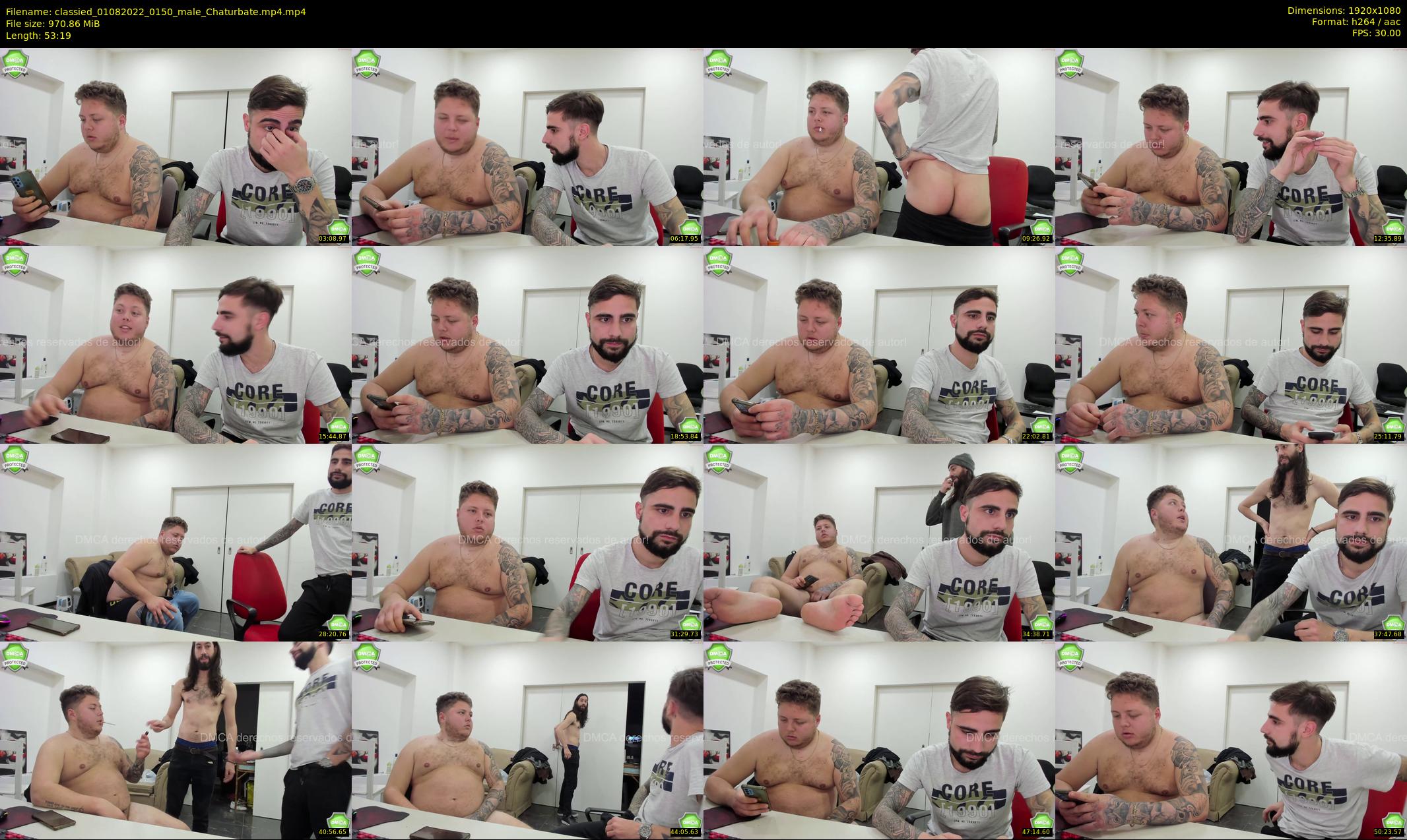 classied — 54 minute Chaturbate male cam show recording, 1080p, Aug 1, 2022
