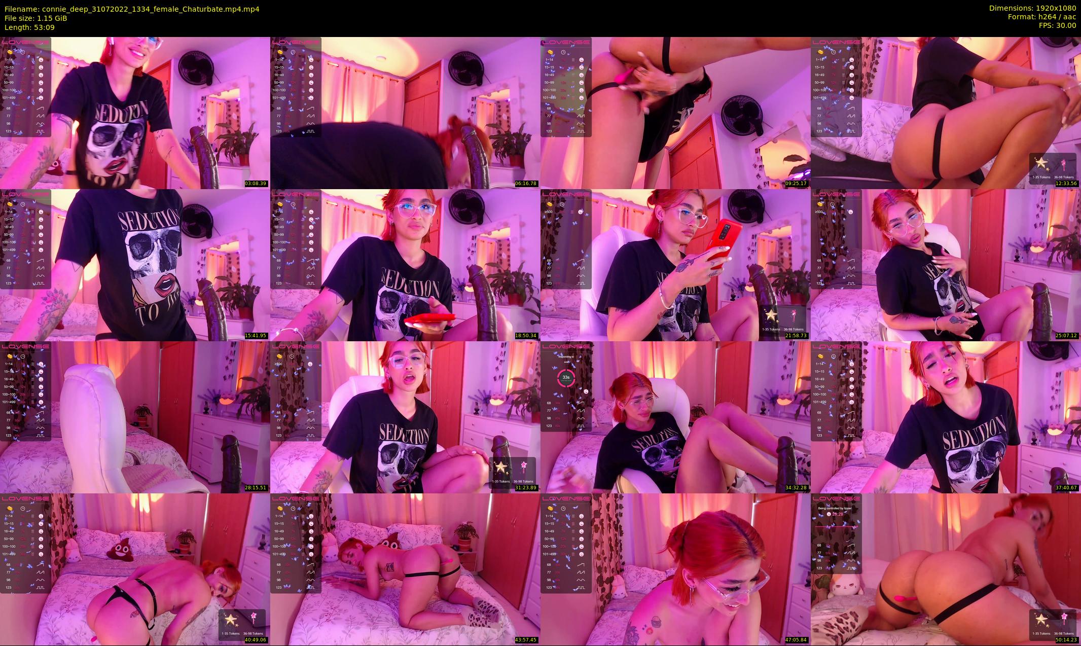connie_deep — 54 minute Chaturbate female cam show recording, 1080p, Jul 31, 2022