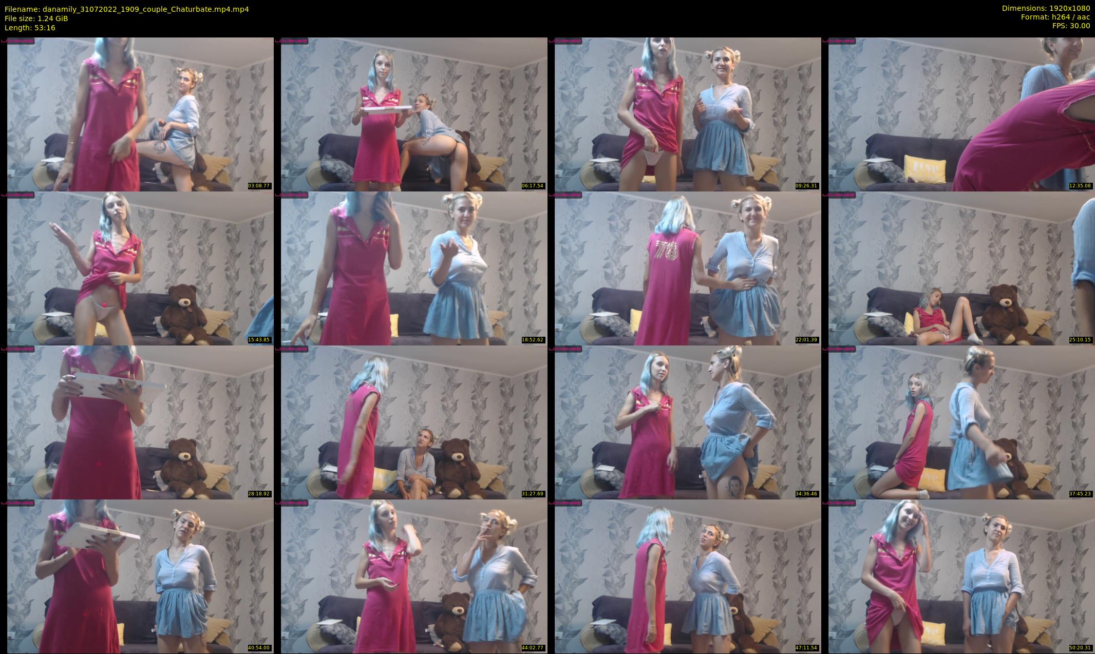 danamily — 54 minute Chaturbate female cam show recording, 1080p, Jul 31, 2022