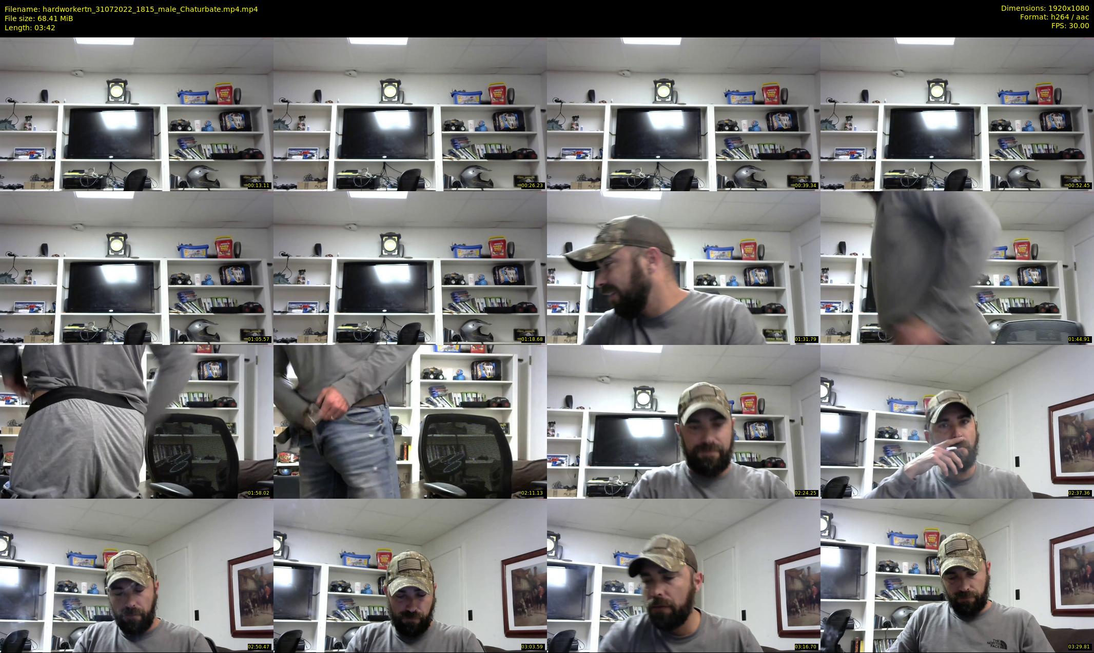 hardworkertn — 4 minute Chaturbate male cam show recording, 1080p, Jul 31, 2022