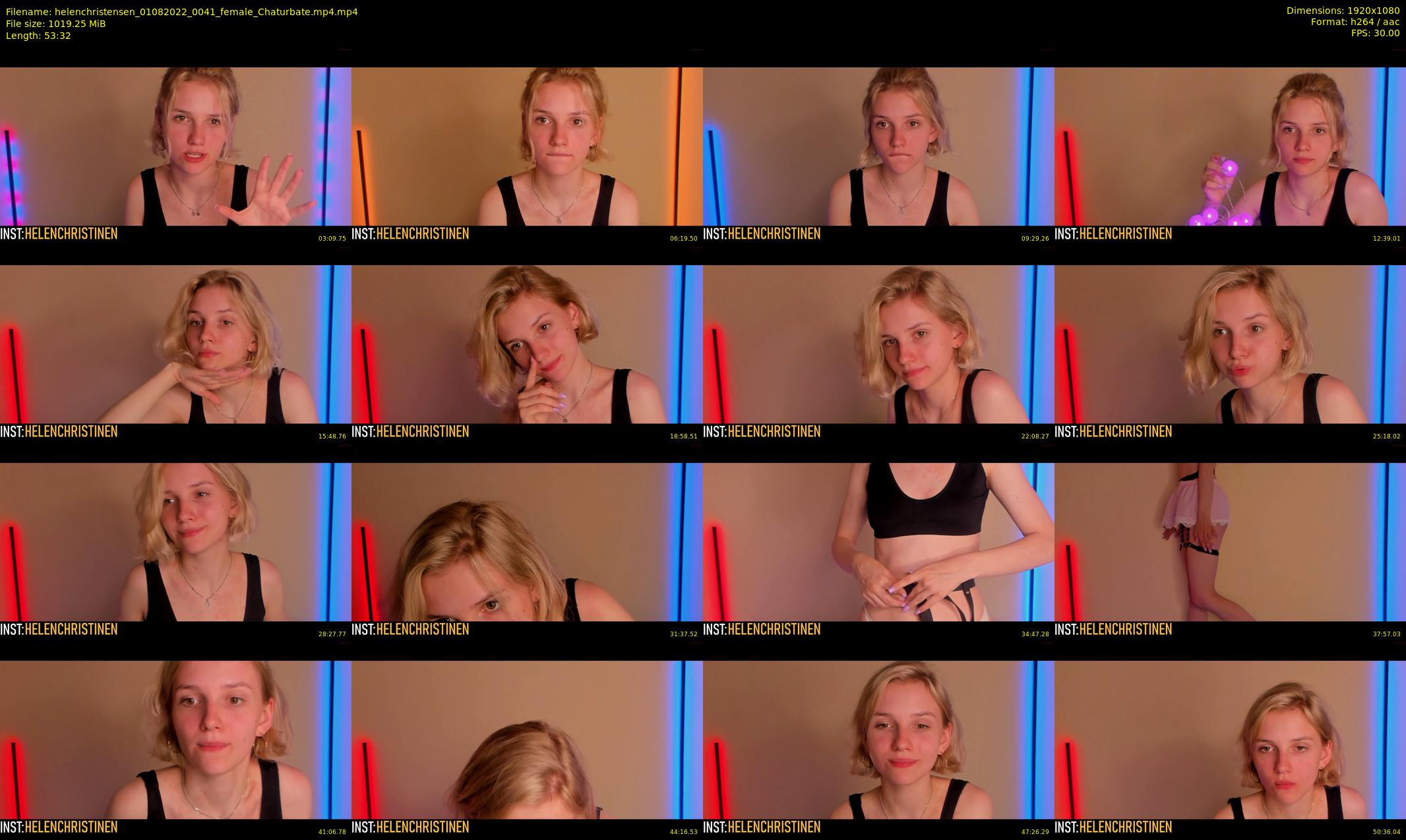 helenchristensen — 54 minute Chaturbate female cam show recording, 1080p, Aug 1, 2022