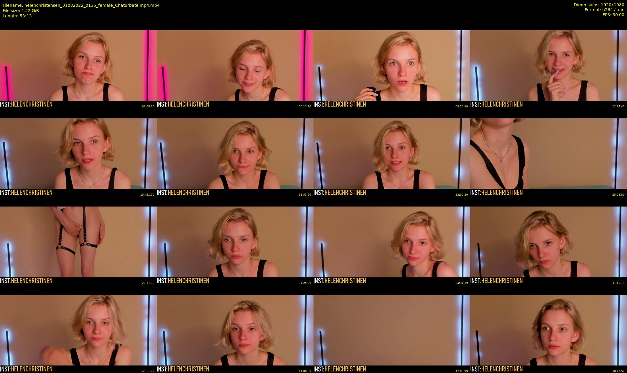 helenchristensen — 54 minute Chaturbate female cam show recording, 1080p, Aug 1, 2022