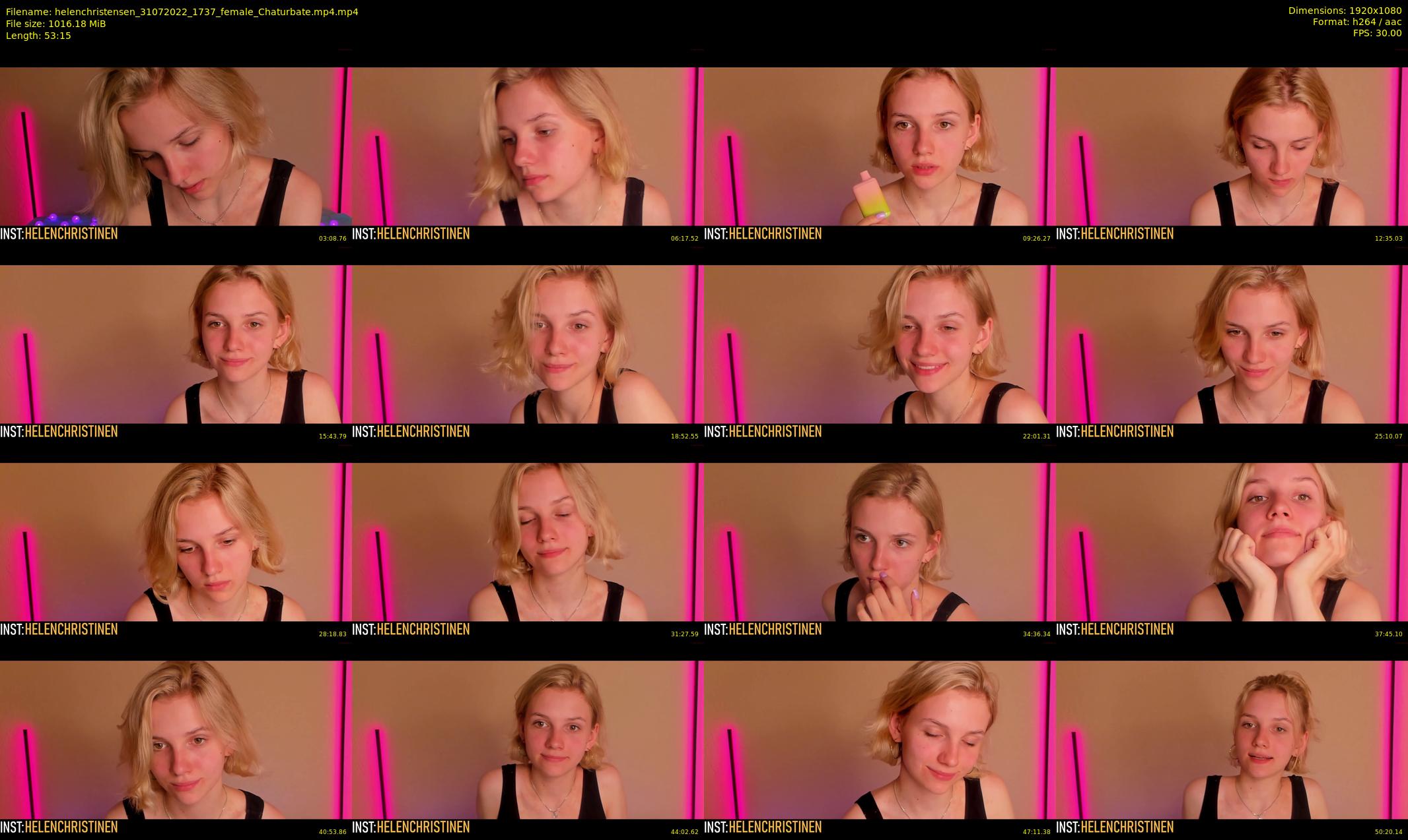 helenchristensen — 54 minute Chaturbate female cam show recording, 1080p, Jul 31, 2022