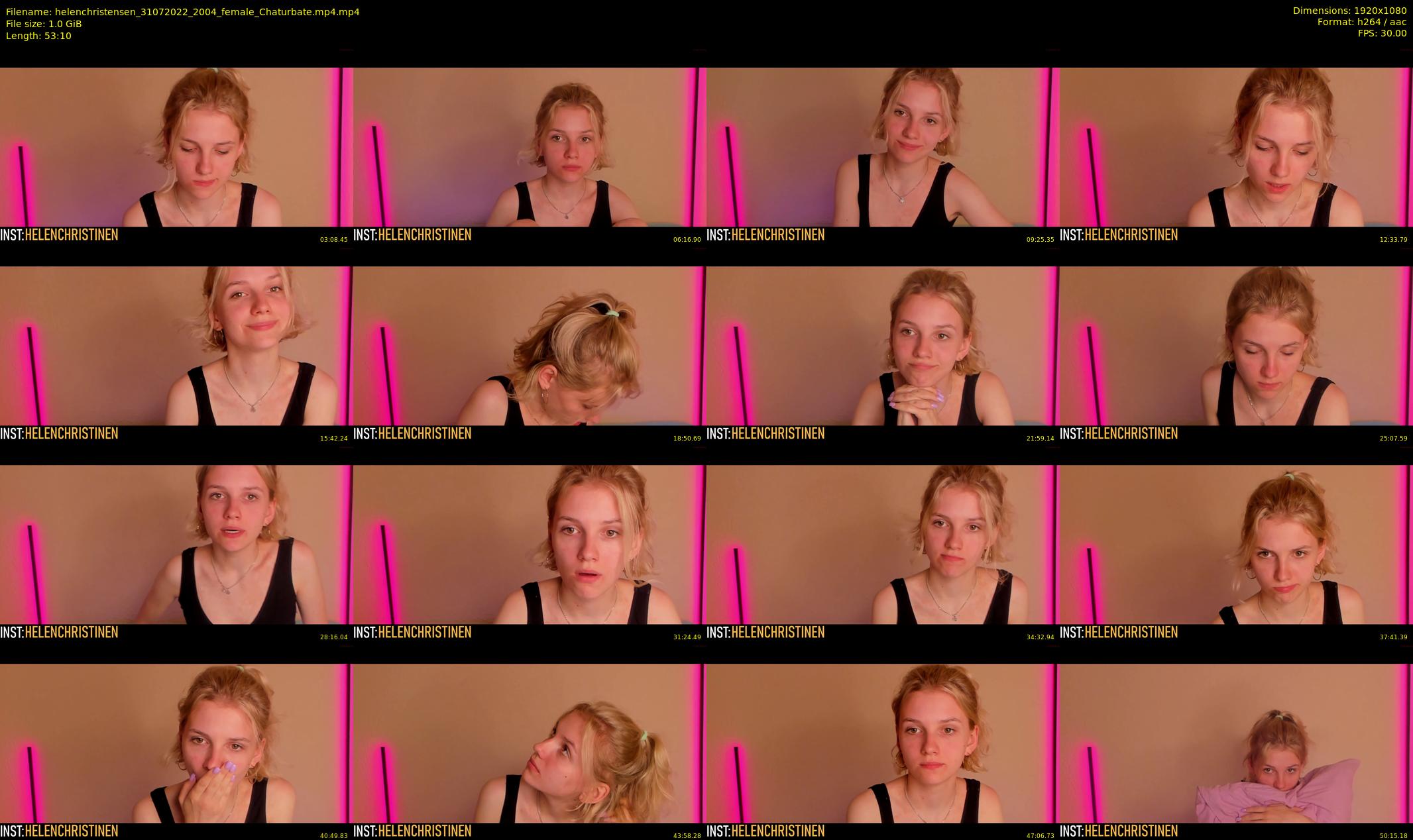 helenchristensen — 54 minute Chaturbate female cam show recording, 1080p, Jul 31, 2022