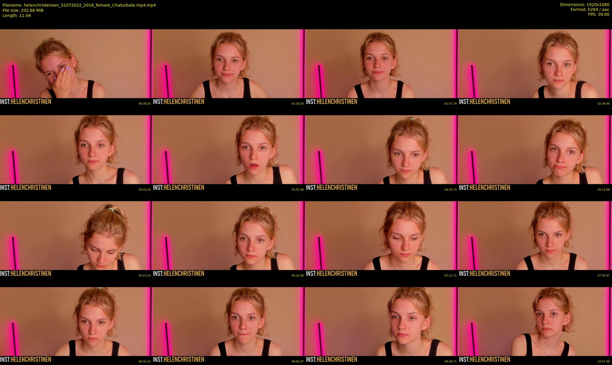 helenchristensen — 12 minute Chaturbate female cam show recording, 1080p, Jul 31, 2022