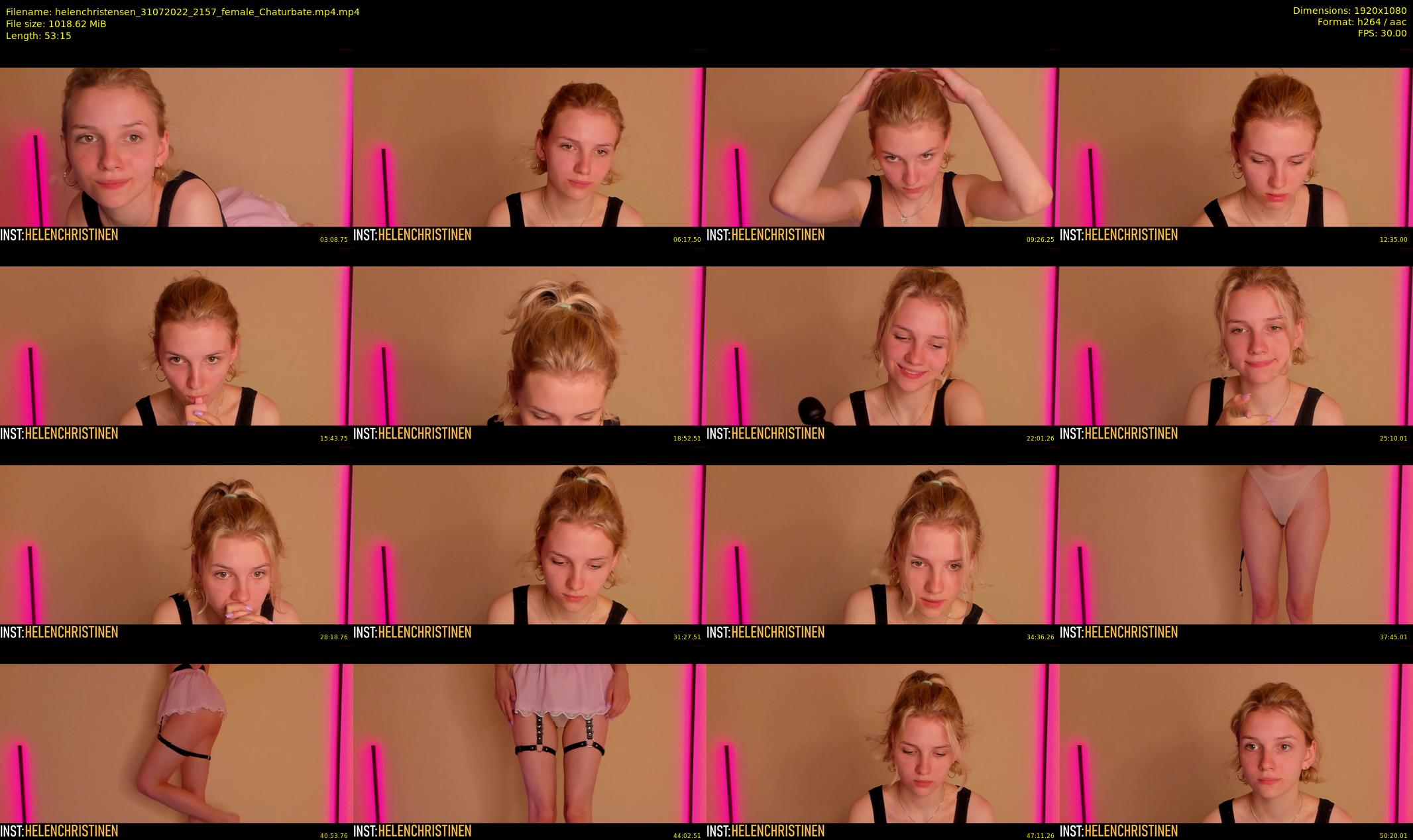 helenchristensen — 54 minute Chaturbate female cam show recording, 1080p, Jul 31, 2022