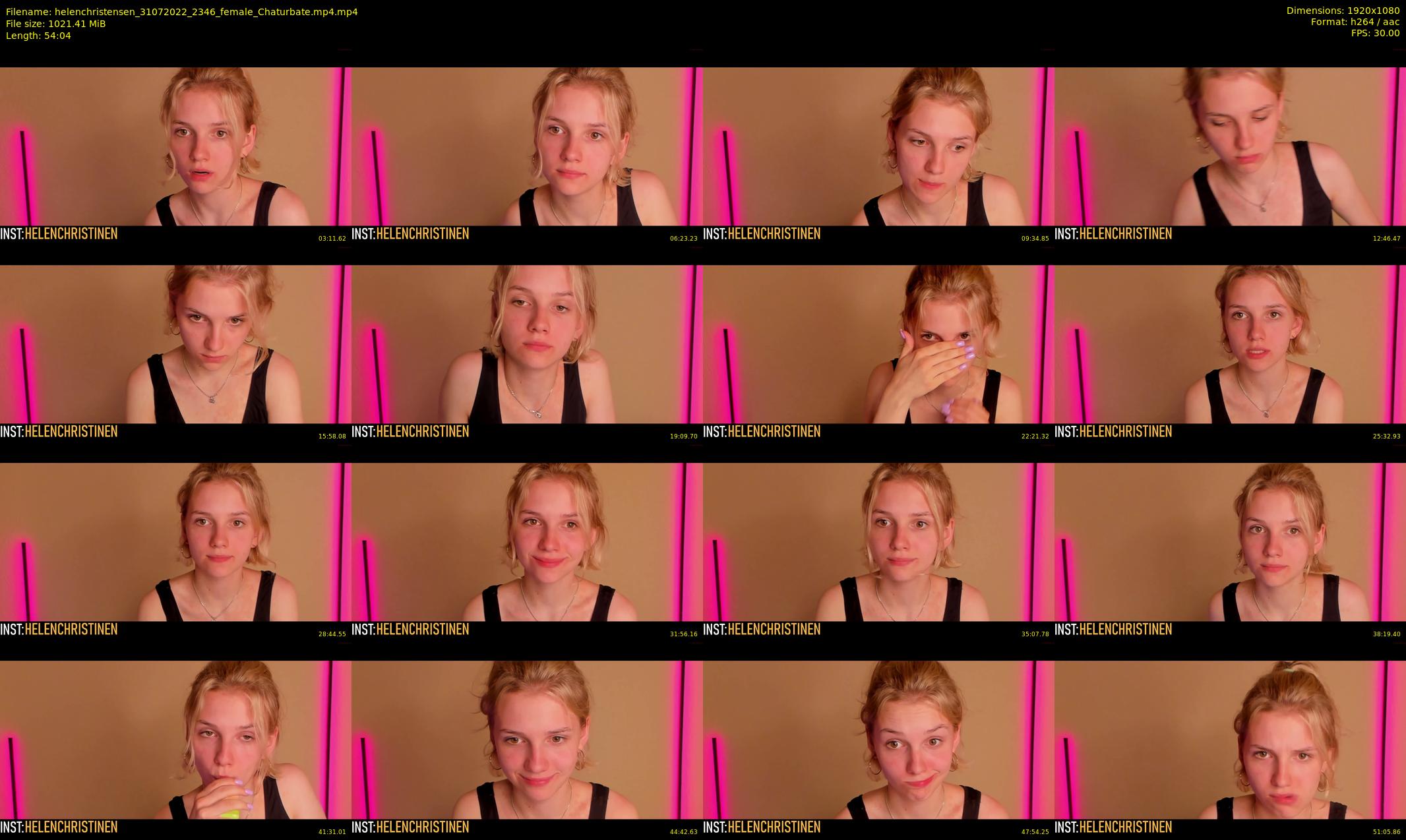 helenchristensen — 55 minute Chaturbate female cam show recording, 1080p, Jul 31, 2022