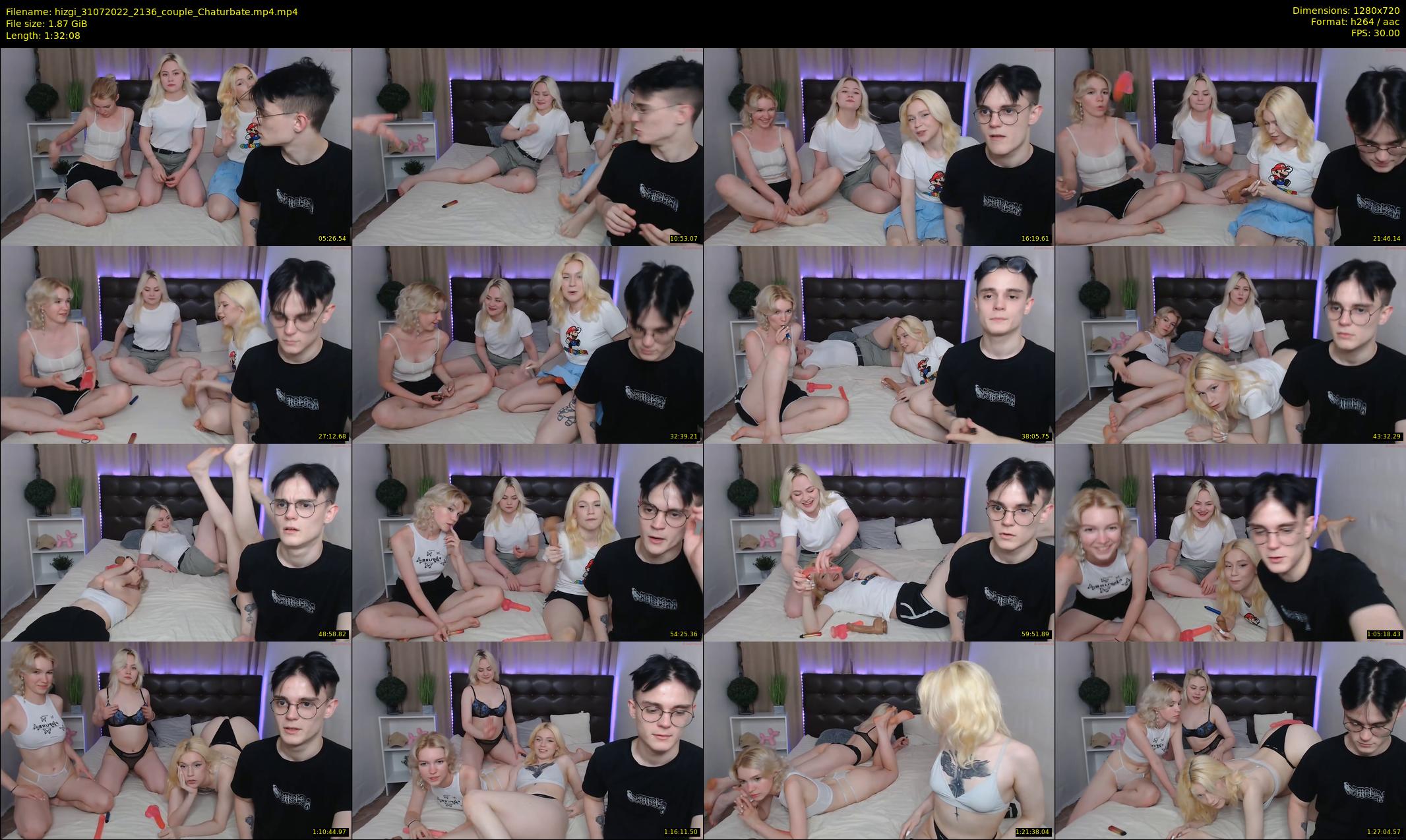 hizgi — 93 minute Chaturbate couple cam show recording, 720p, Jul 31, 2022