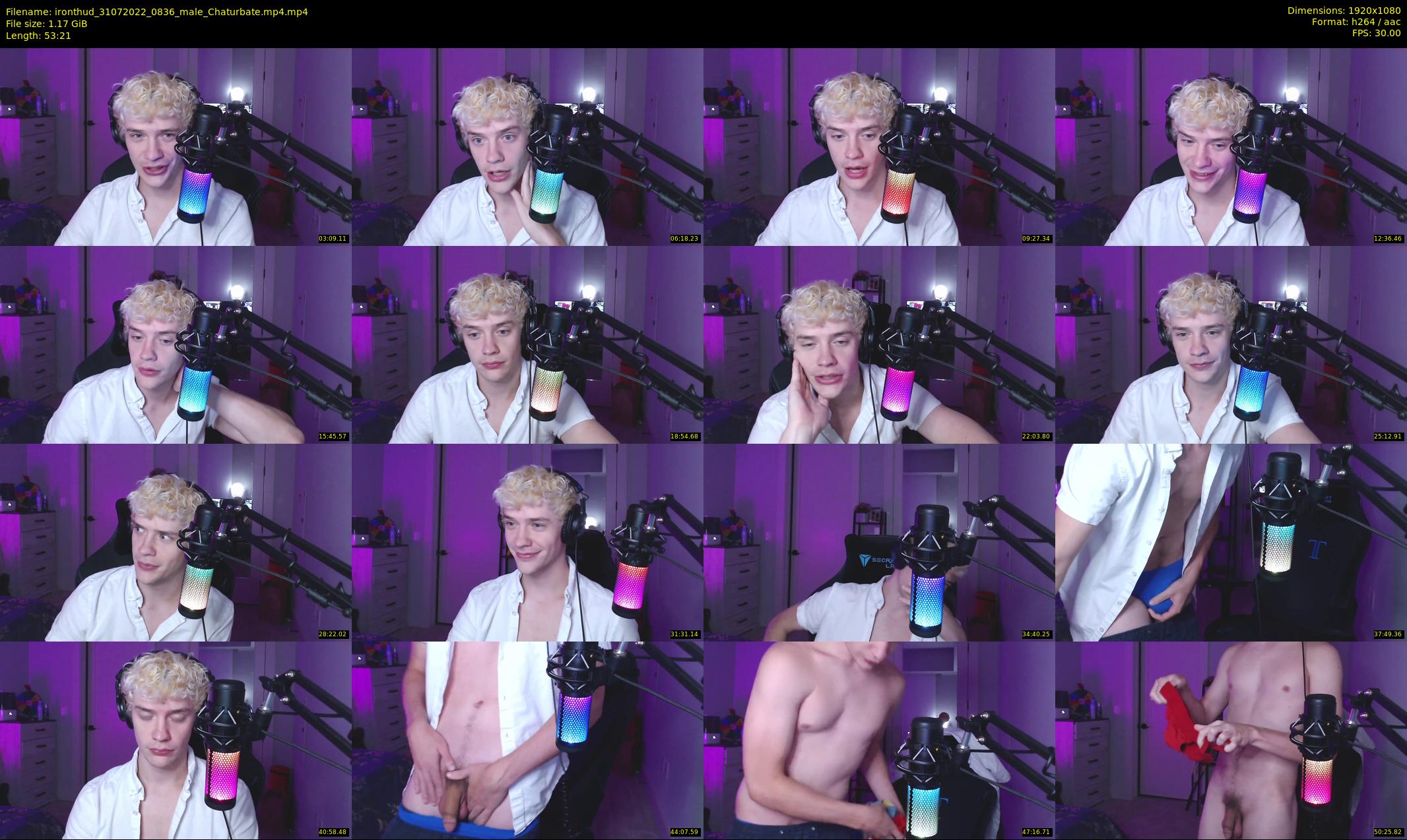 ironthud — 54 minute Chaturbate male cam show recording, 1080p, Jul 31, 2022