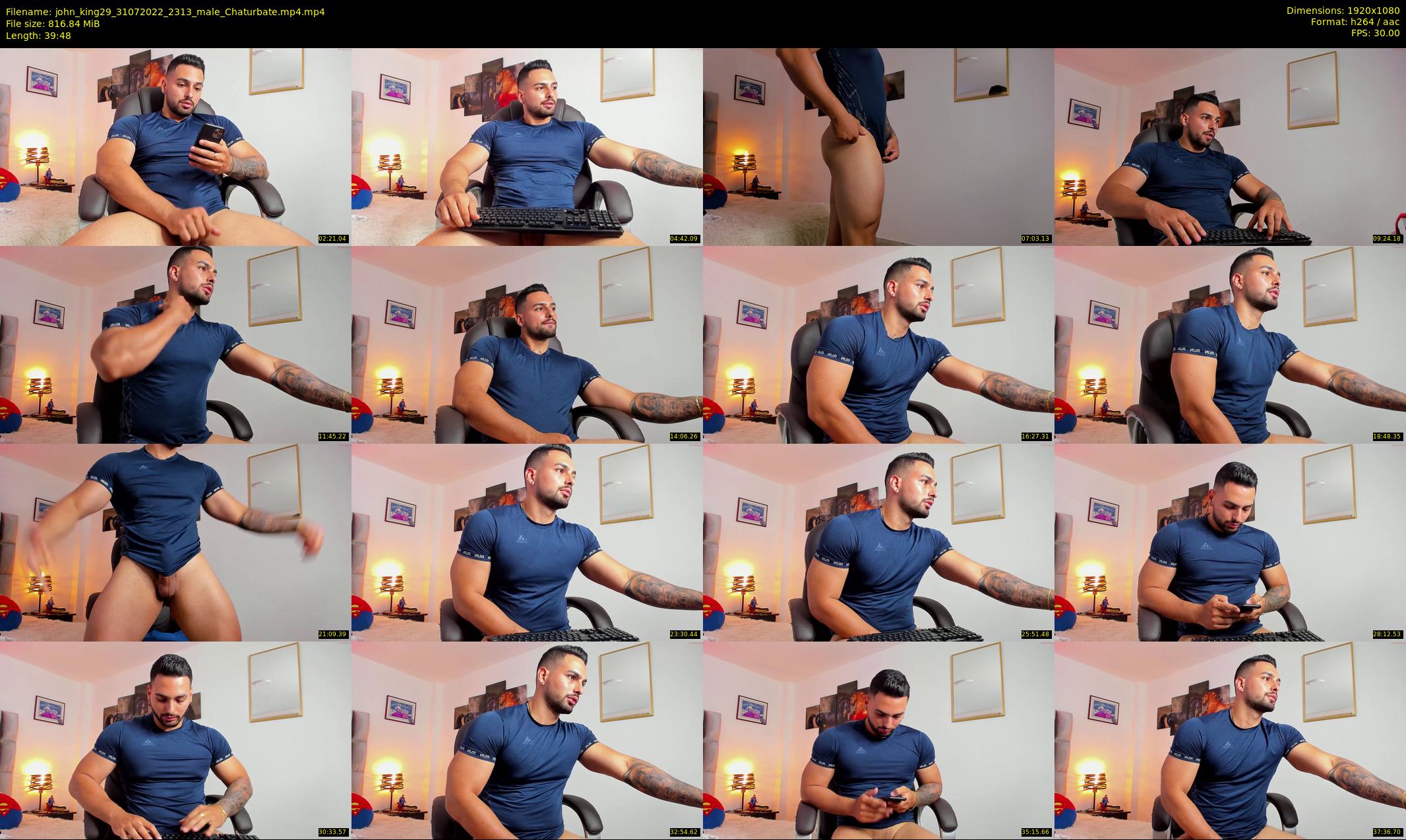 john_king29 — 40 minute Chaturbate male cam show recording, 1080p, Jul 31, 2022