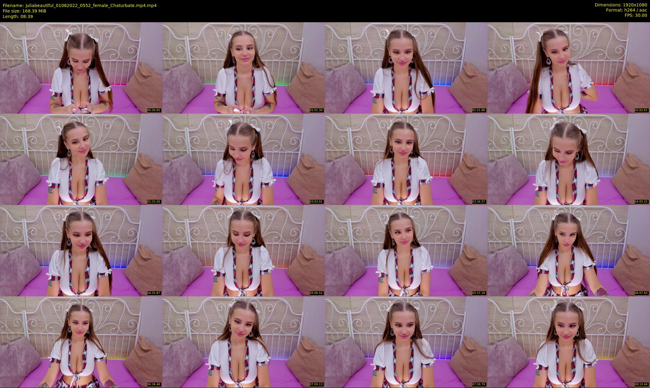 juliabeautiful — 9 minute Chaturbate female cam show recording, 1080p, Aug 1, 2022