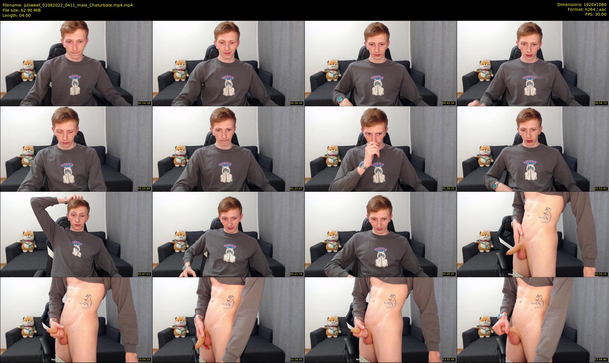 julsweet — 4 minute Chaturbate male cam show recording, 1080p, Aug 1, 2022