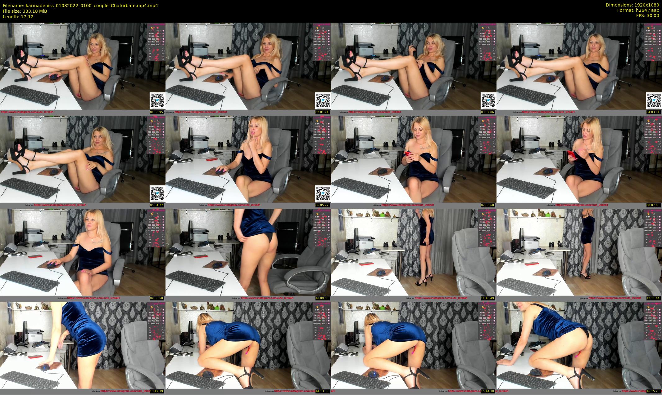 karinadeniss — 18 minute Chaturbate couple cam show recording, 1080p, Aug 1, 2022