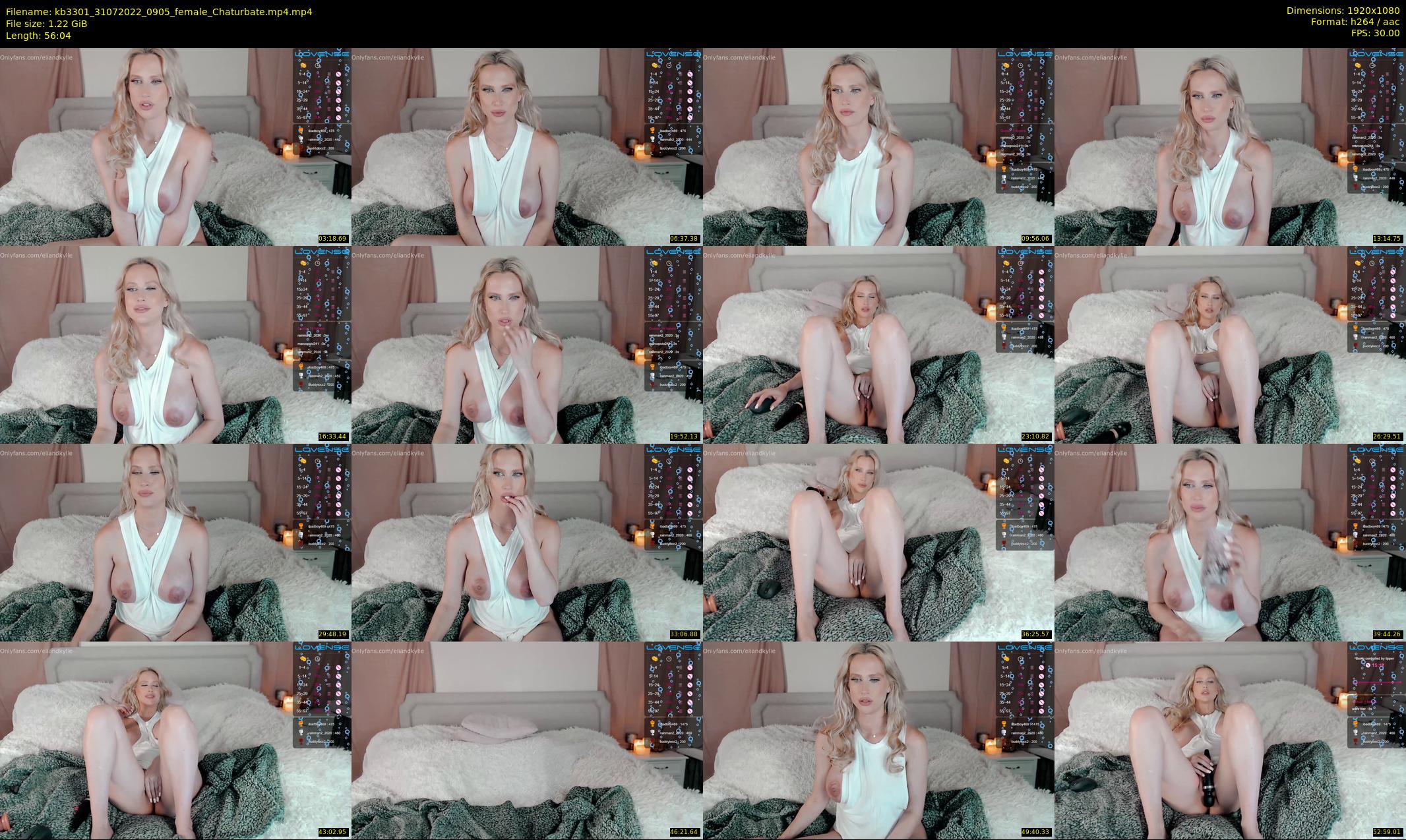 kb3301 — 57 minute Chaturbate couple cam show recording, 1080p, Jul 31, 2022