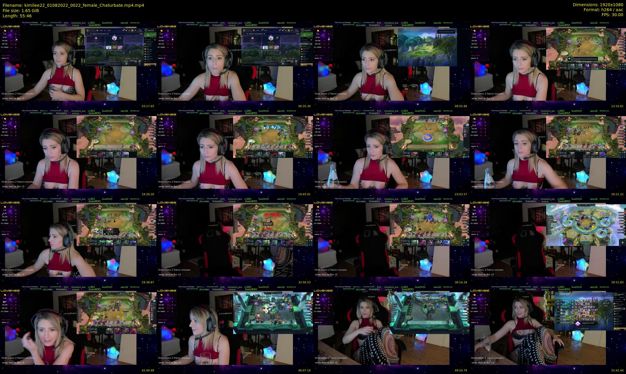 kimilee22 — 56 minute Chaturbate female cam show recording, 1080p, Aug 1, 2022