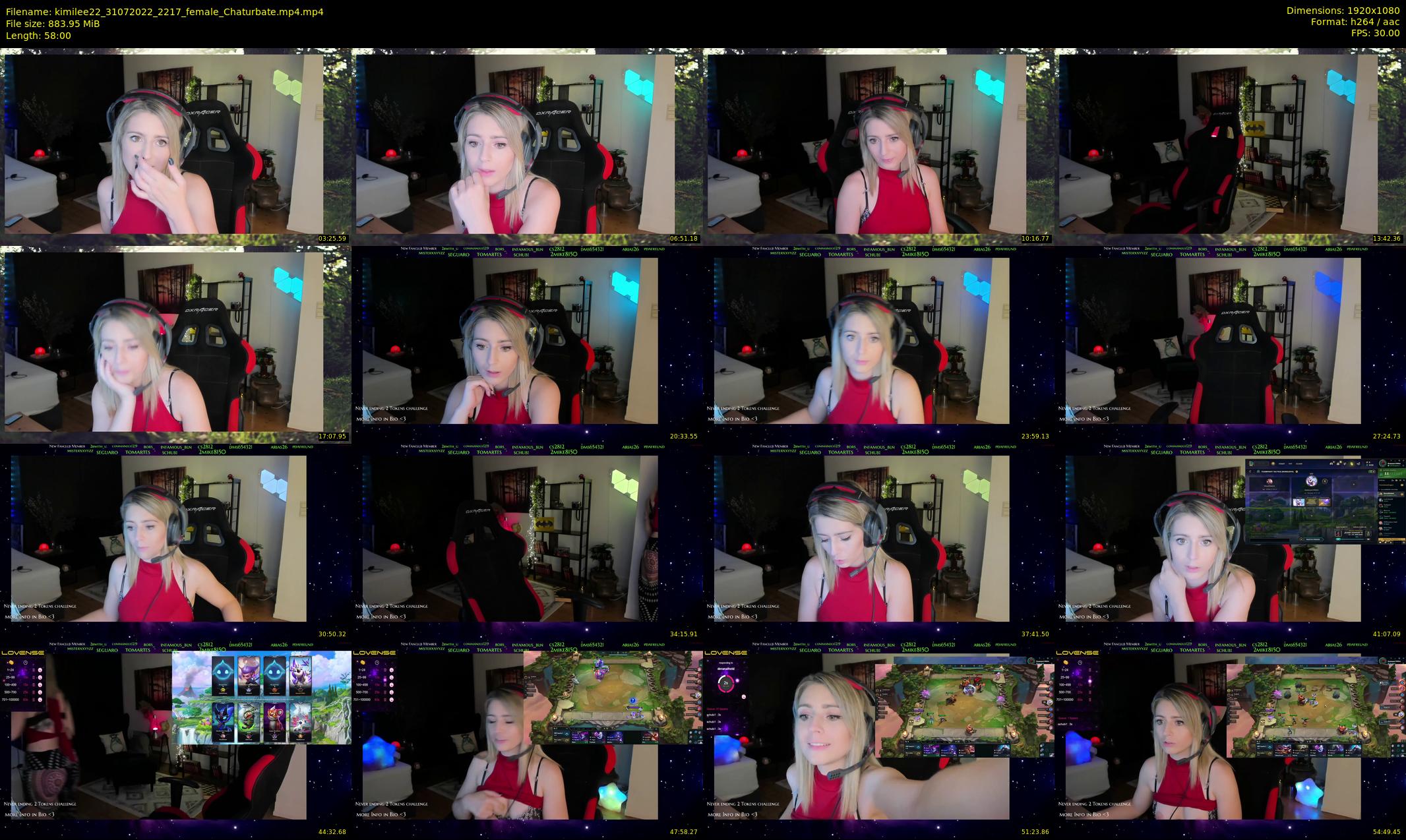 kimilee22 — 58 minute Chaturbate female cam show recording, 1080p, Jul 31, 2022