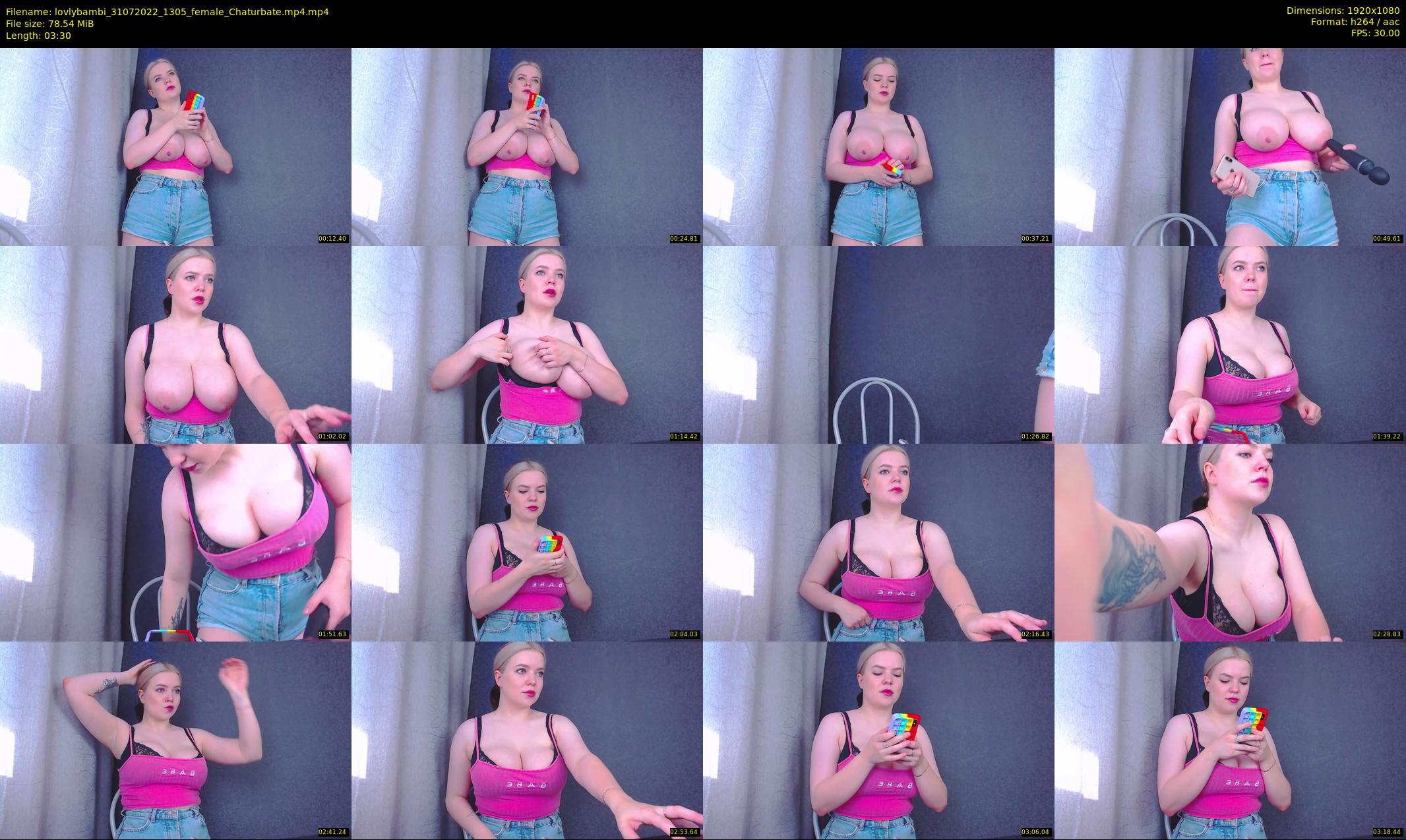 lovlybambi — 4 minute Chaturbate female cam show recording, 1080p, Jul 31, 2022