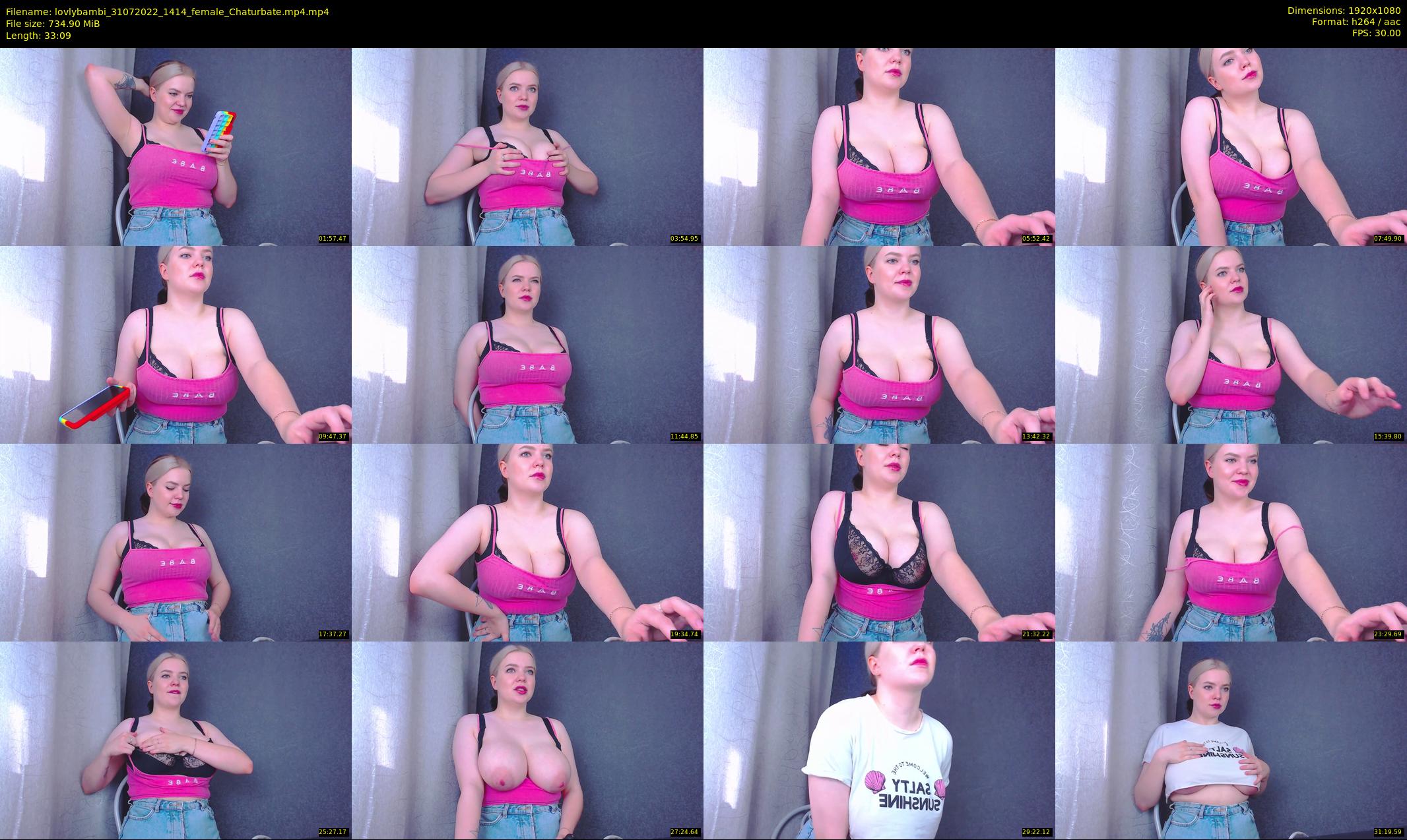 lovlybambi — 34 minute Chaturbate female cam show recording, 1080p, Jul 31, 2022