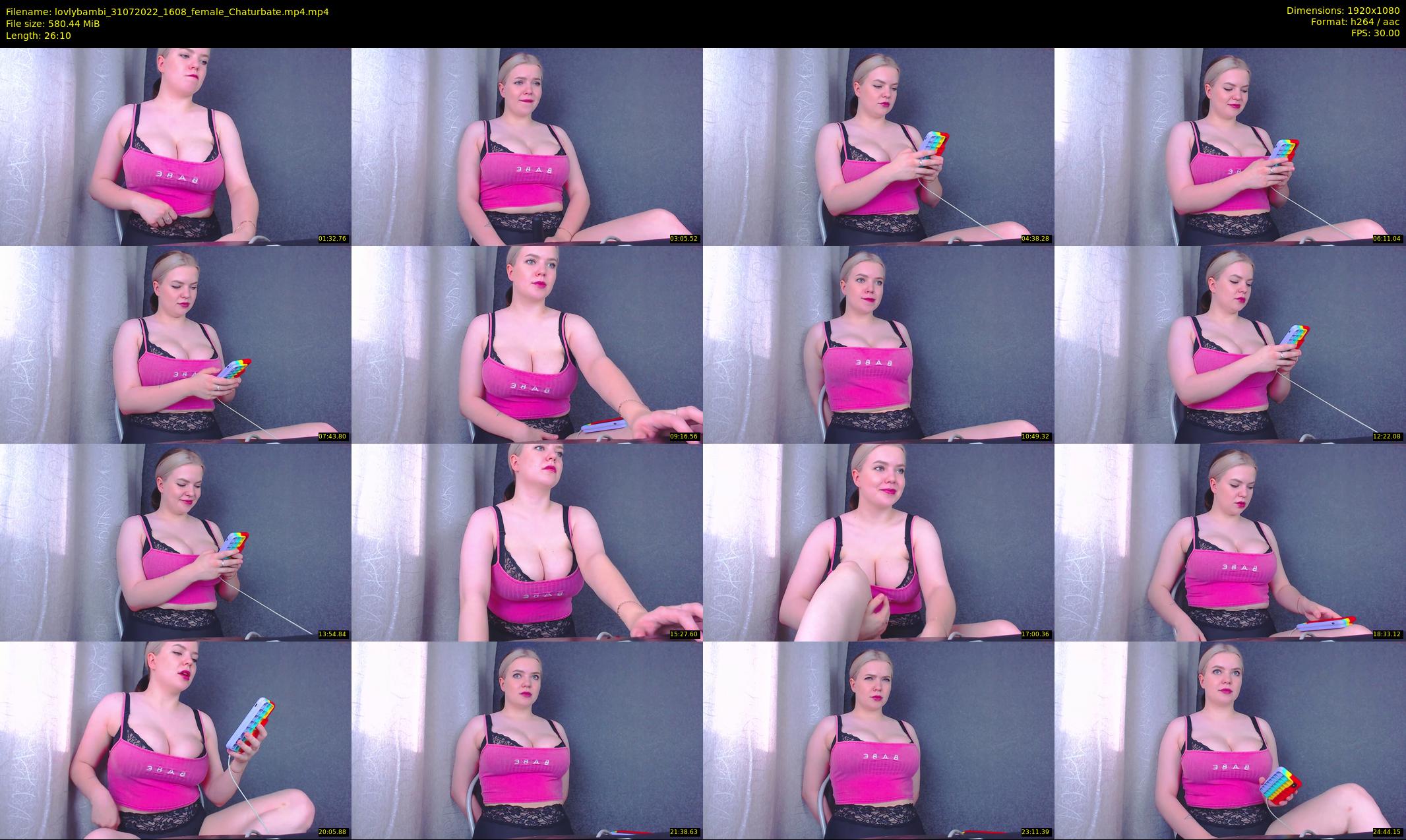 lovlybambi — 27 minute Chaturbate female cam show recording, 1080p, Jul 31, 2022