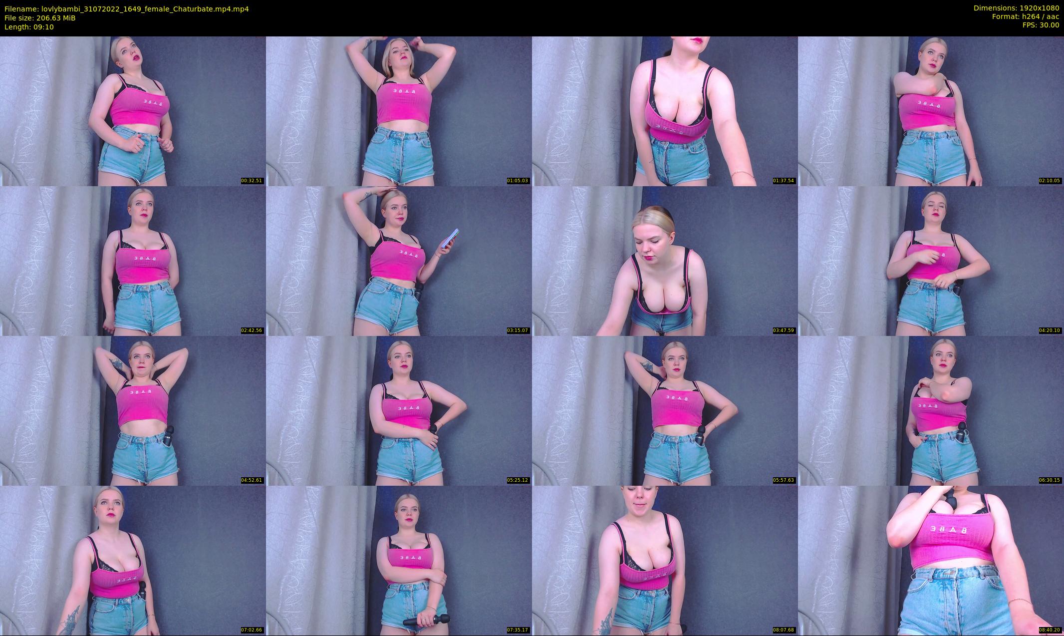 lovlybambi — 10 minute Chaturbate female cam show recording, 1080p, Jul 31, 2022