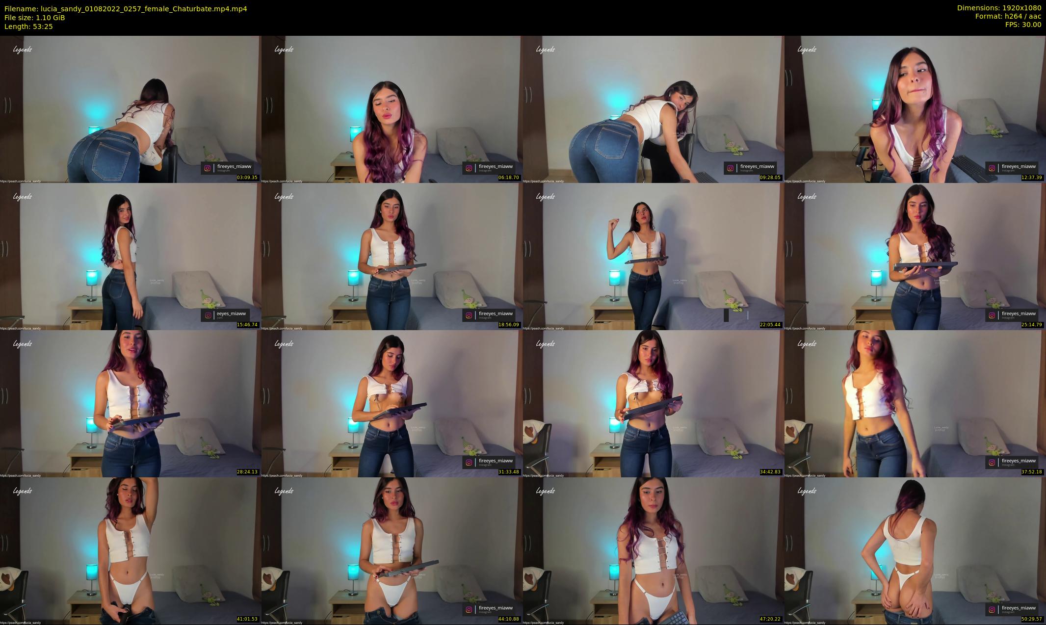 lucia_sandy — 54 minute Chaturbate female cam show recording, 1080p, Aug 1, 2022