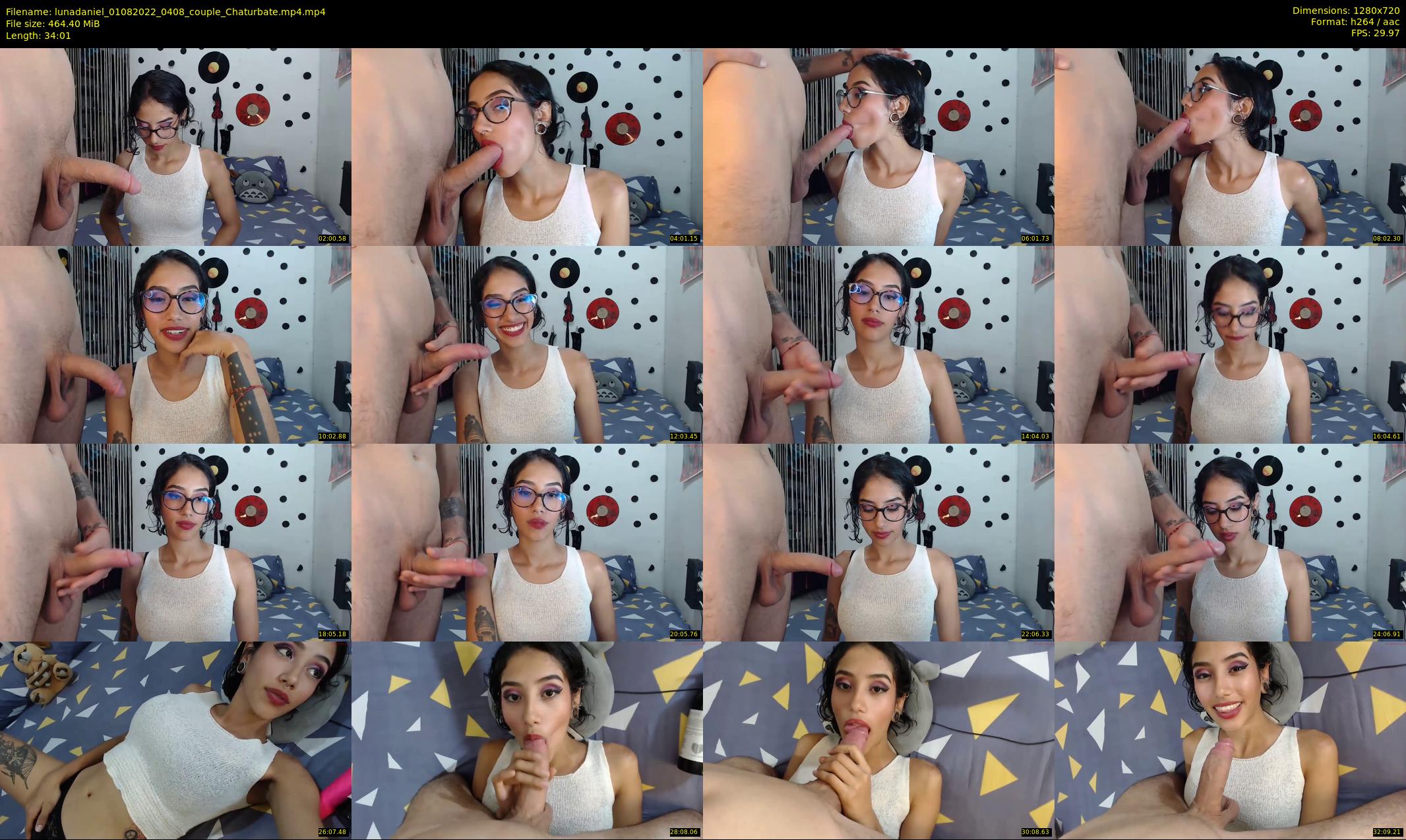 lunadaniel — 35 minute Chaturbate couple cam show recording, 720p, Aug 1, 2022