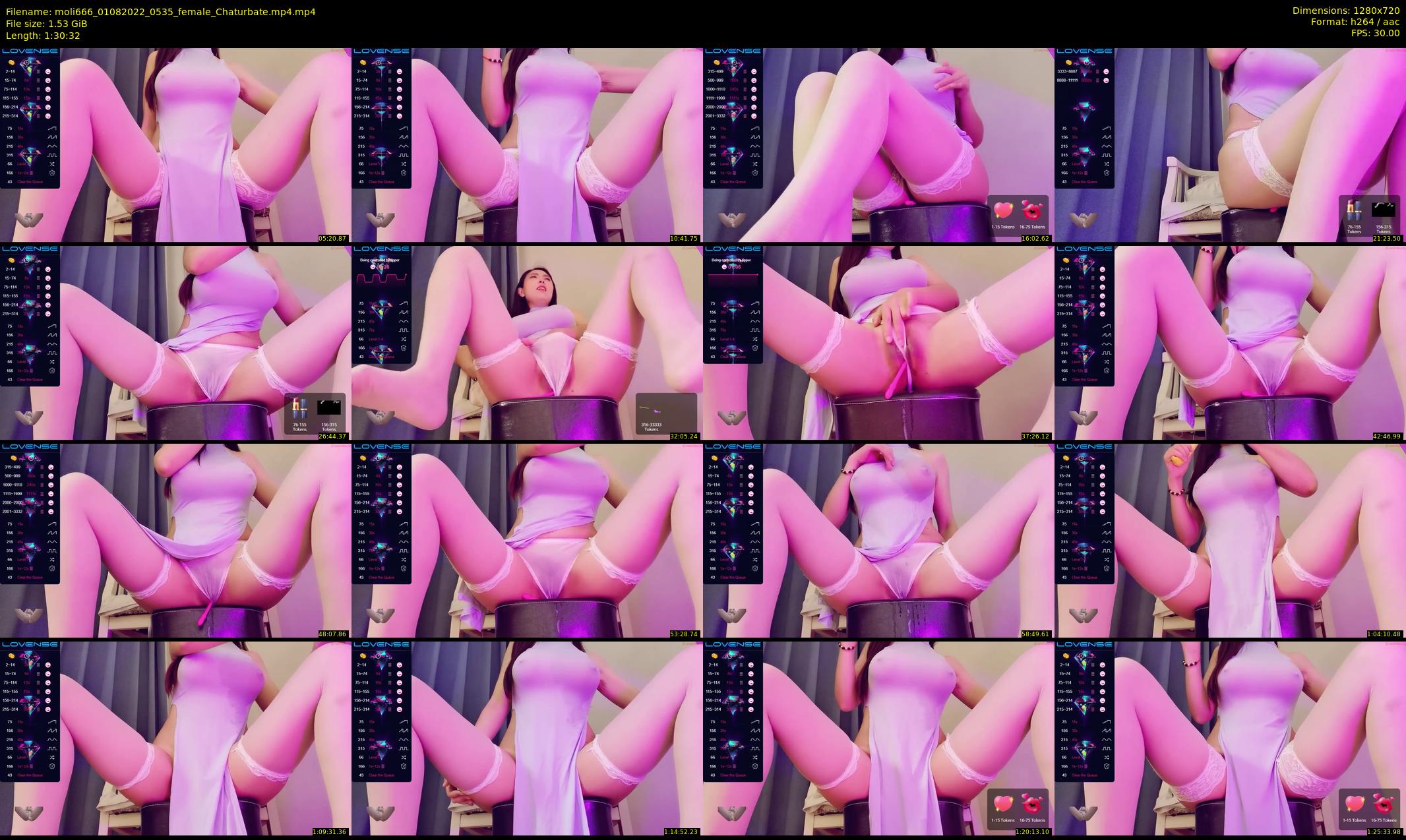 moli666 — 91 minute Chaturbate female cam show recording, 720p, Aug 1, 2022