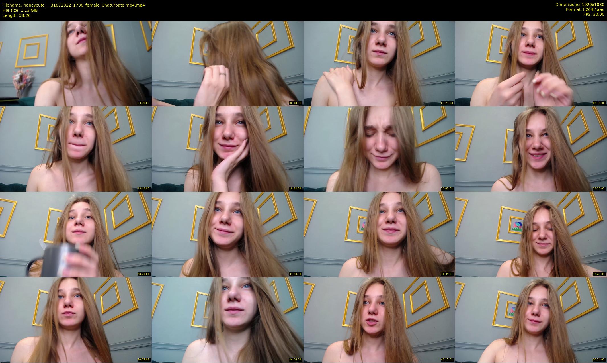 nancycute__ — 54 minute Chaturbate female cam show recording, 1080p, Jul 31, 2022