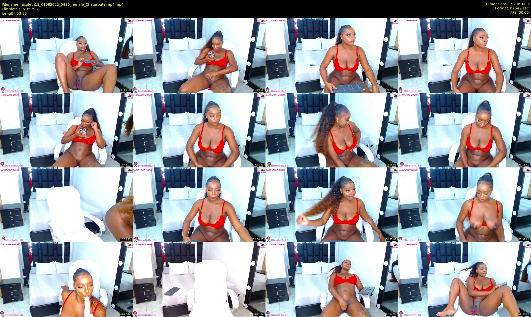nicoleth18 — 54 minute Chaturbate female cam show recording, 1080p, Aug 1, 2022