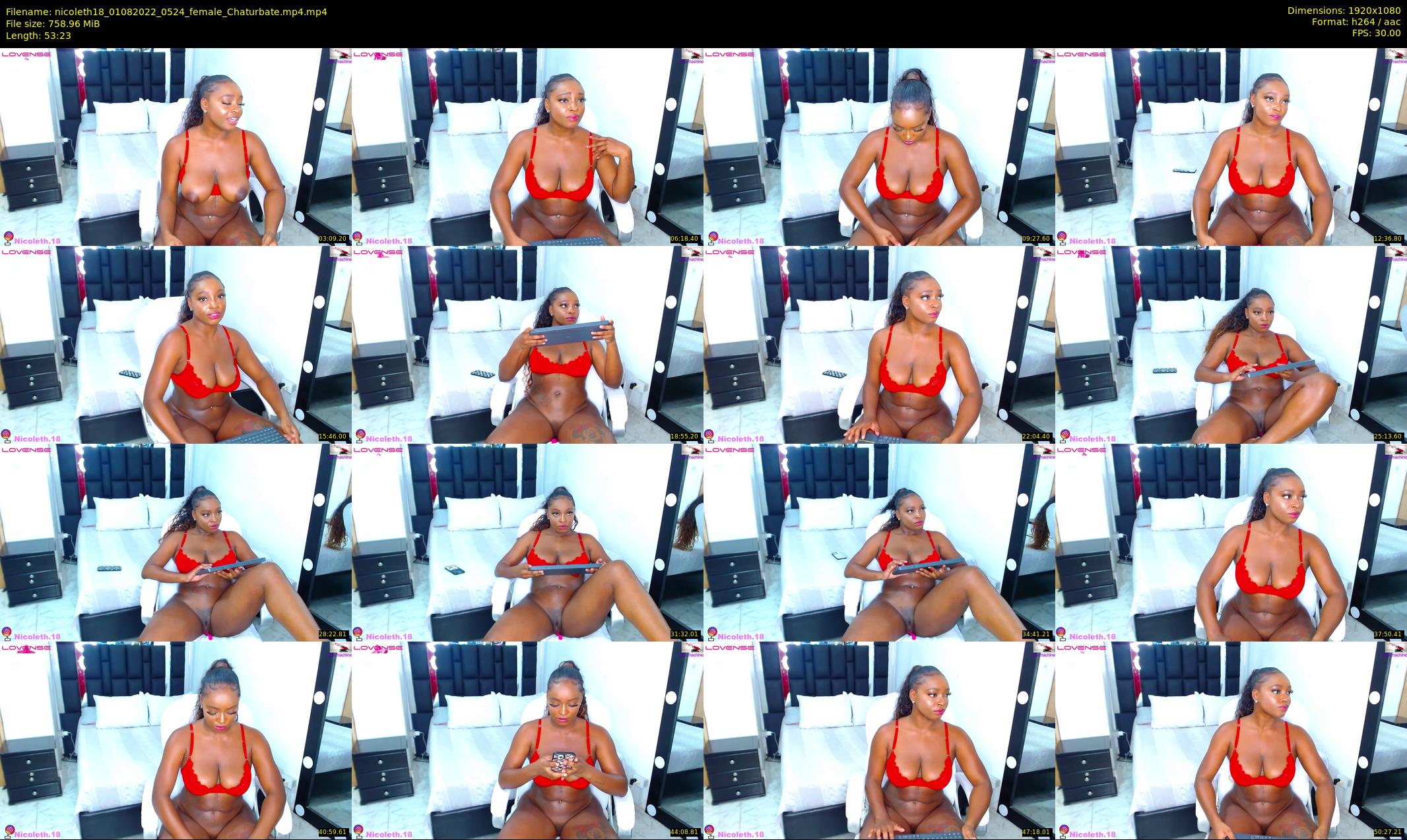 nicoleth18 — 54 minute Chaturbate female cam show recording, 1080p, Aug 1, 2022